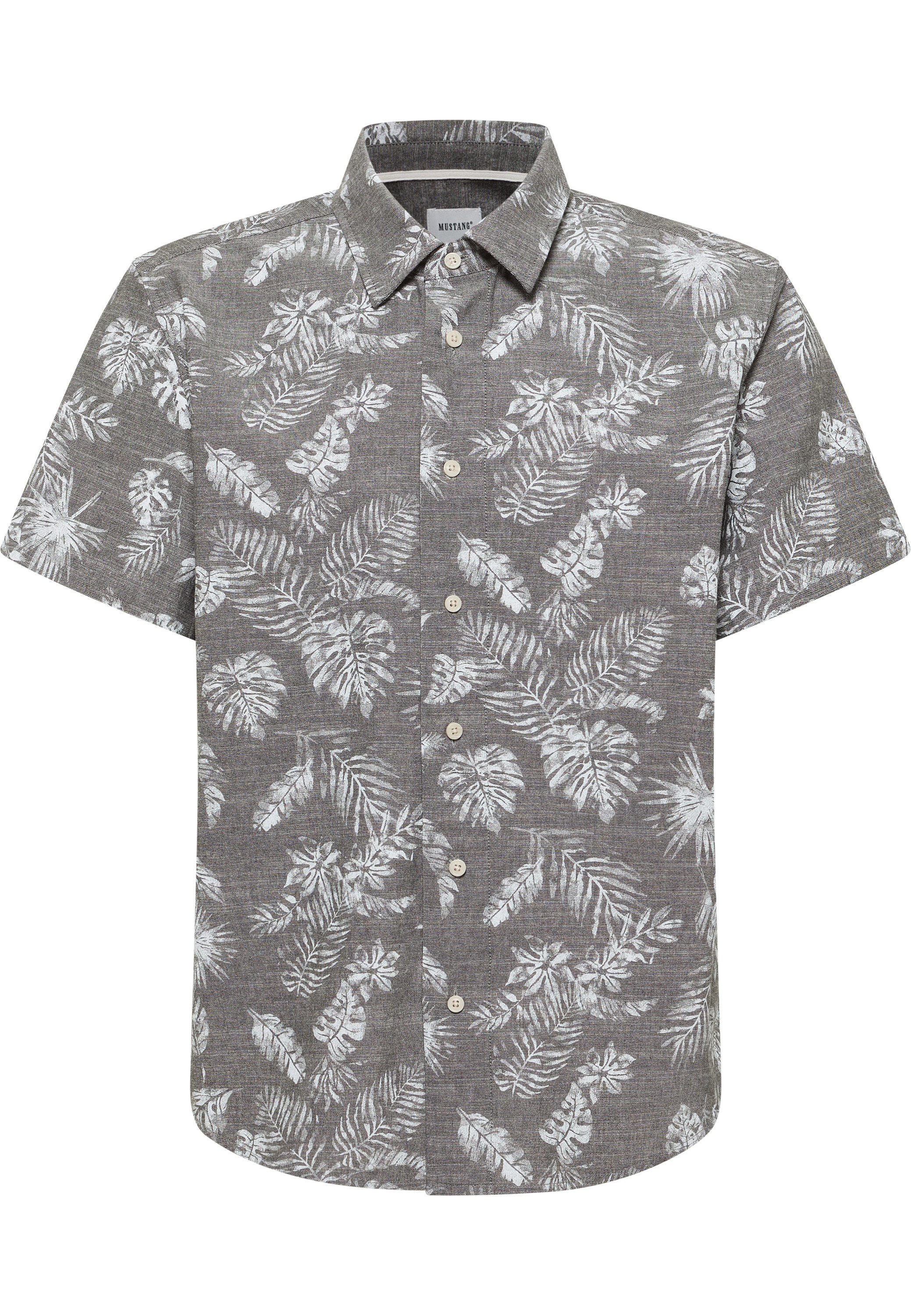 MUSTANG Kurzarmhemd Herren Style Chris Chambray AOP