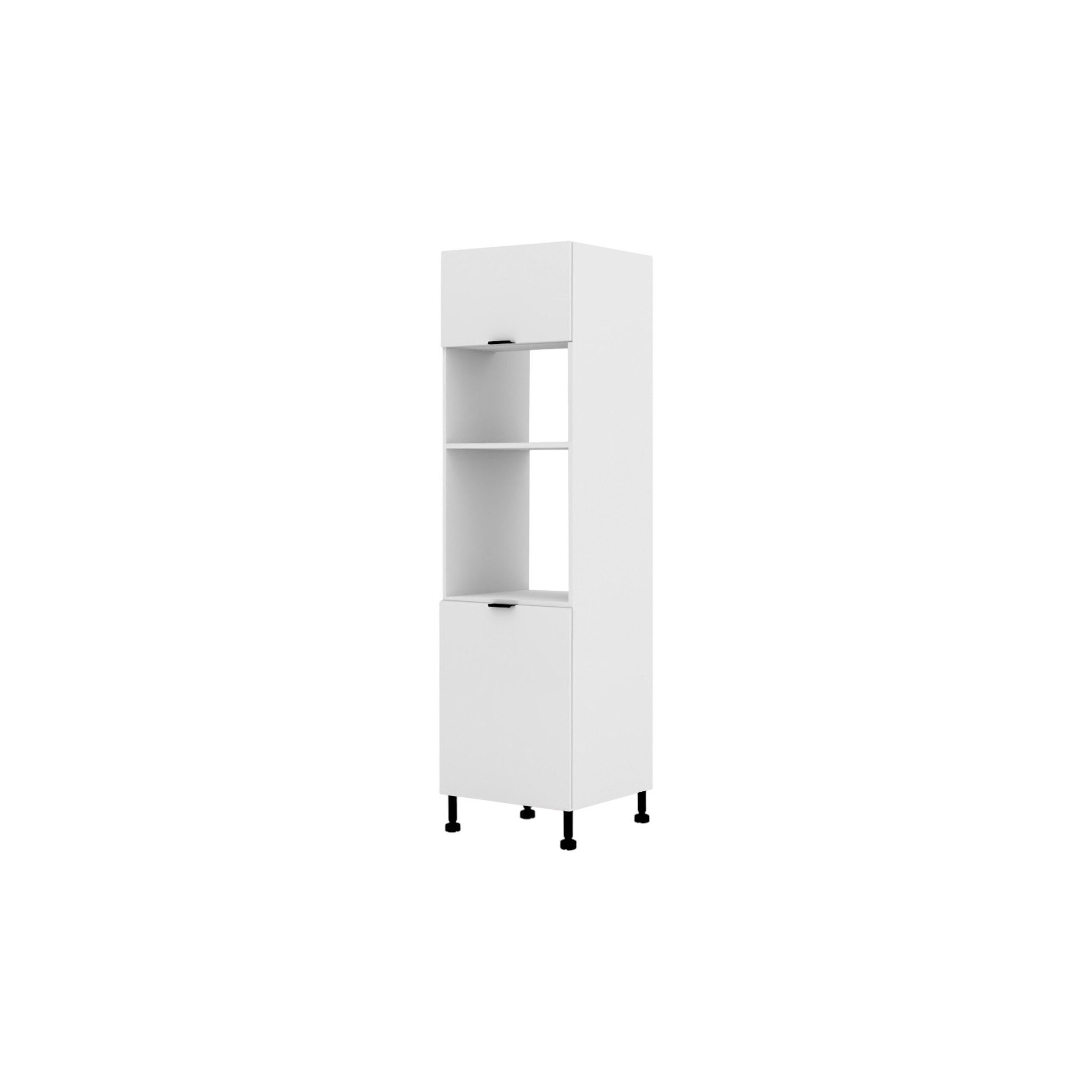 ROYAL24_MARKT Hochschrank – Perfekte Kombination für Backofen und Mikrowelle (Küchen Hochschrank, 1-St., Lunara – S60PM) Beste Güte - Innovativ - Modern