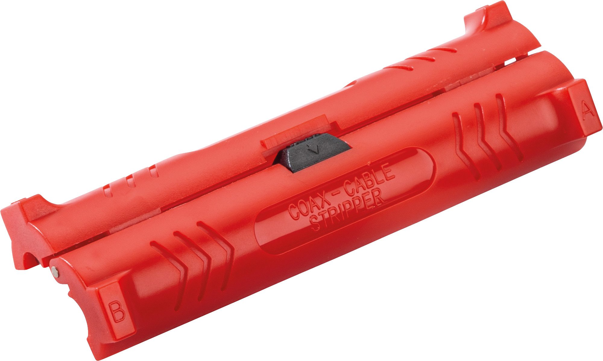 Schwaiger Abisolierzange ABI30 537, für Koaxialkabel, Zweischaliges, aufklappbares Abisolierwerkzeug