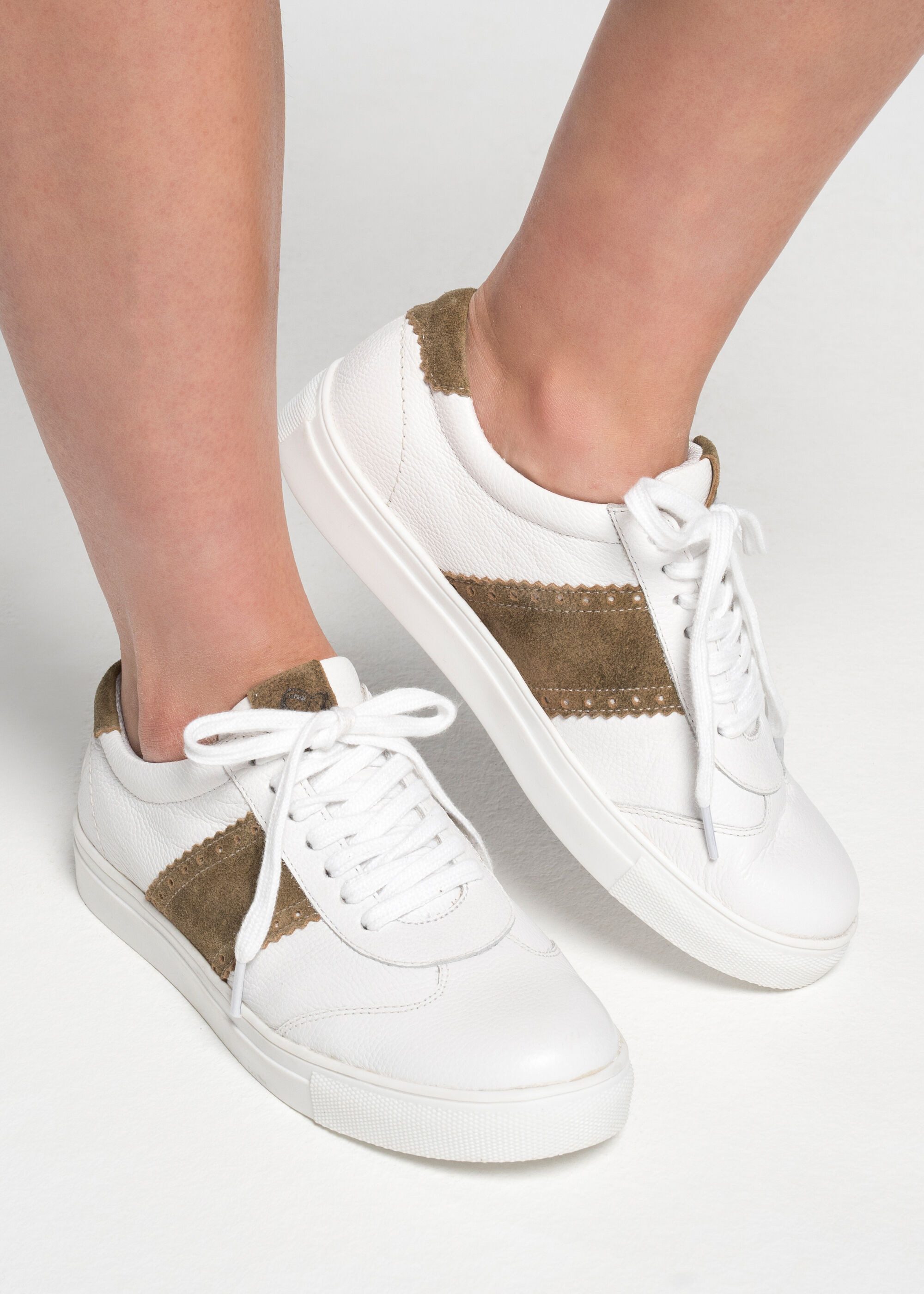 Spieth & Wensky Sneaker "Fea" Sneaker (2-tlg) mit Lederverzierung