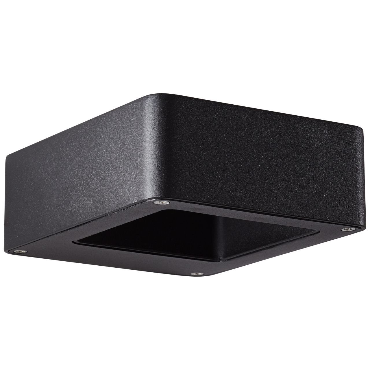 Brilliant LED Außen-Wandleuchte Golda, Golda LED LED 1x schwarz L Außenwandleuchte integriert, 15x12cm 6.9W