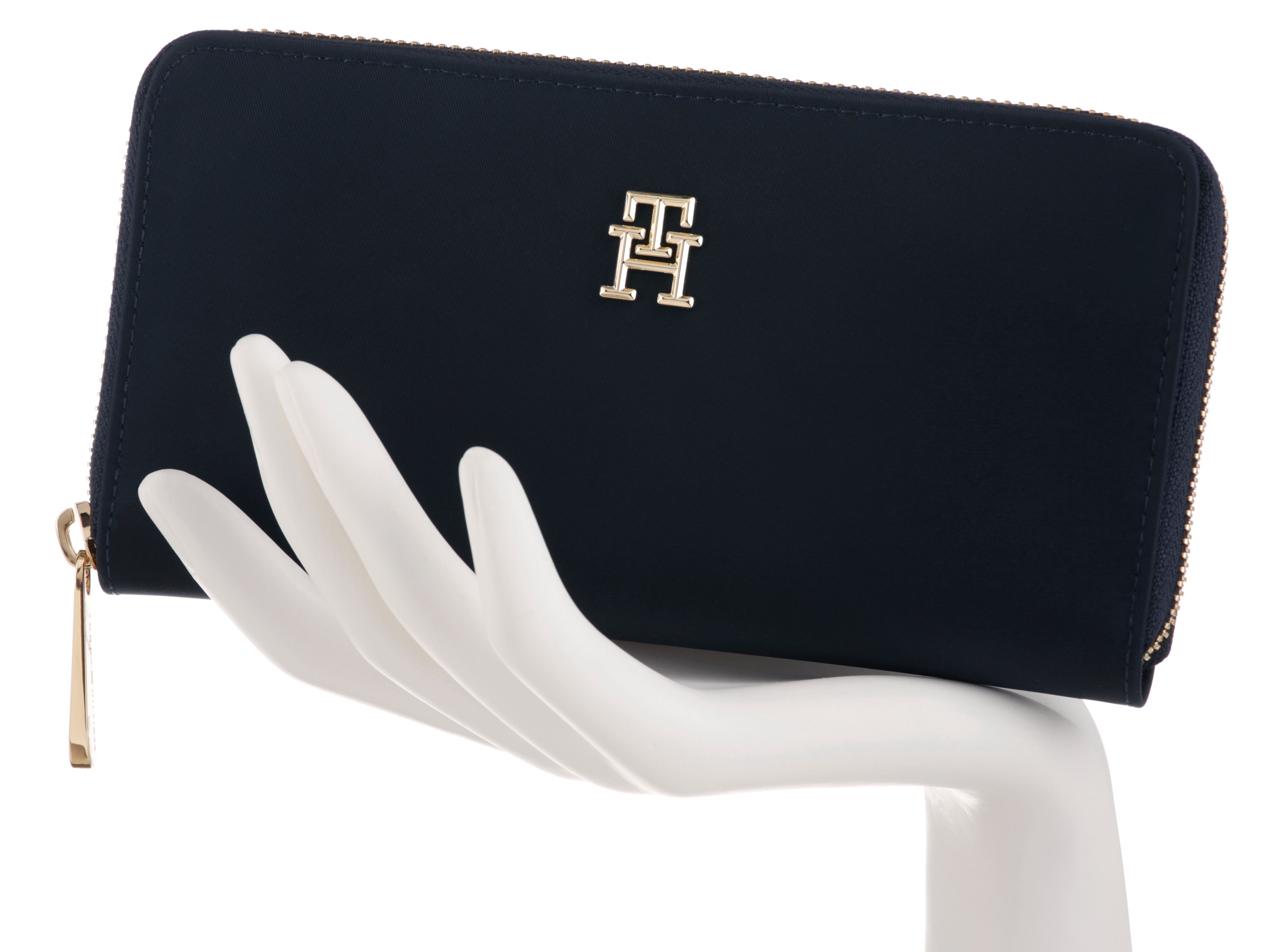 Tommy Hilfiger Geldbörse POPPY NEW LARGE ZA WALLET, mit goldfarbenen Detail günstig online kaufen