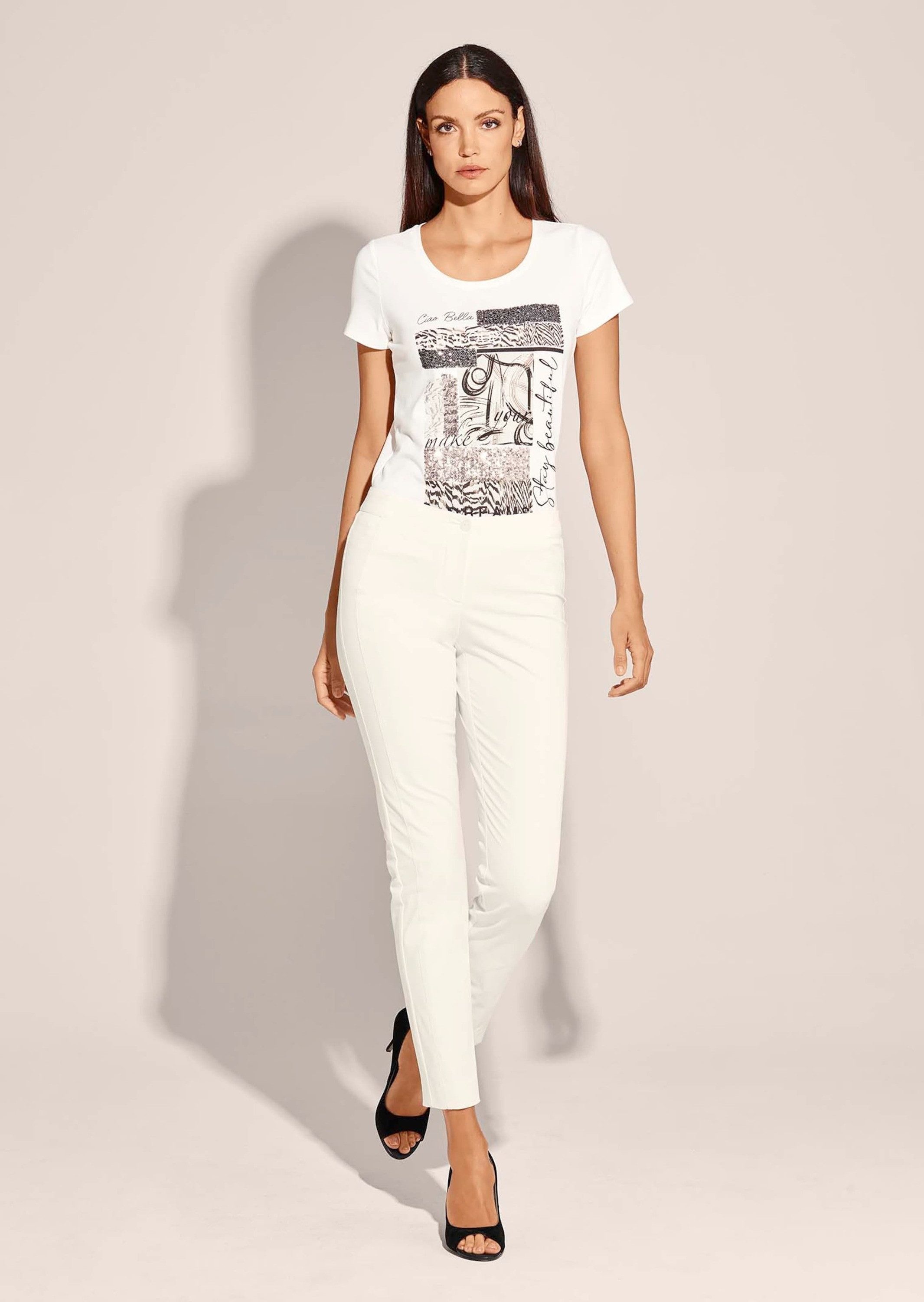 MADELEINE Stoffhose Schlanke Stretch-Hose mit Vichy-Karo Stoffhose in Knöch günstig online kaufen