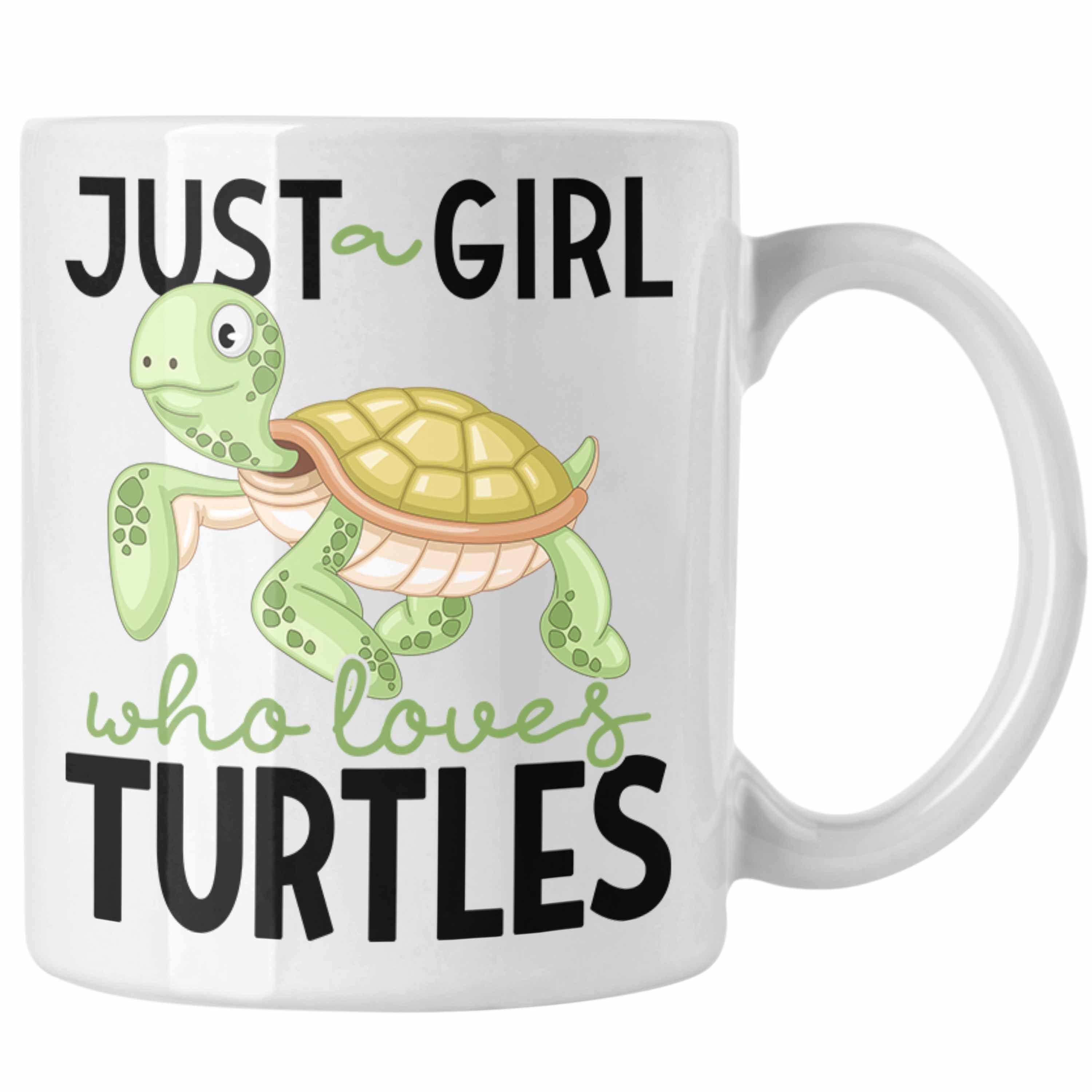 Trendation Tasse Schildkröten Tasse Geschenk Just A Girl Who Loves Turles