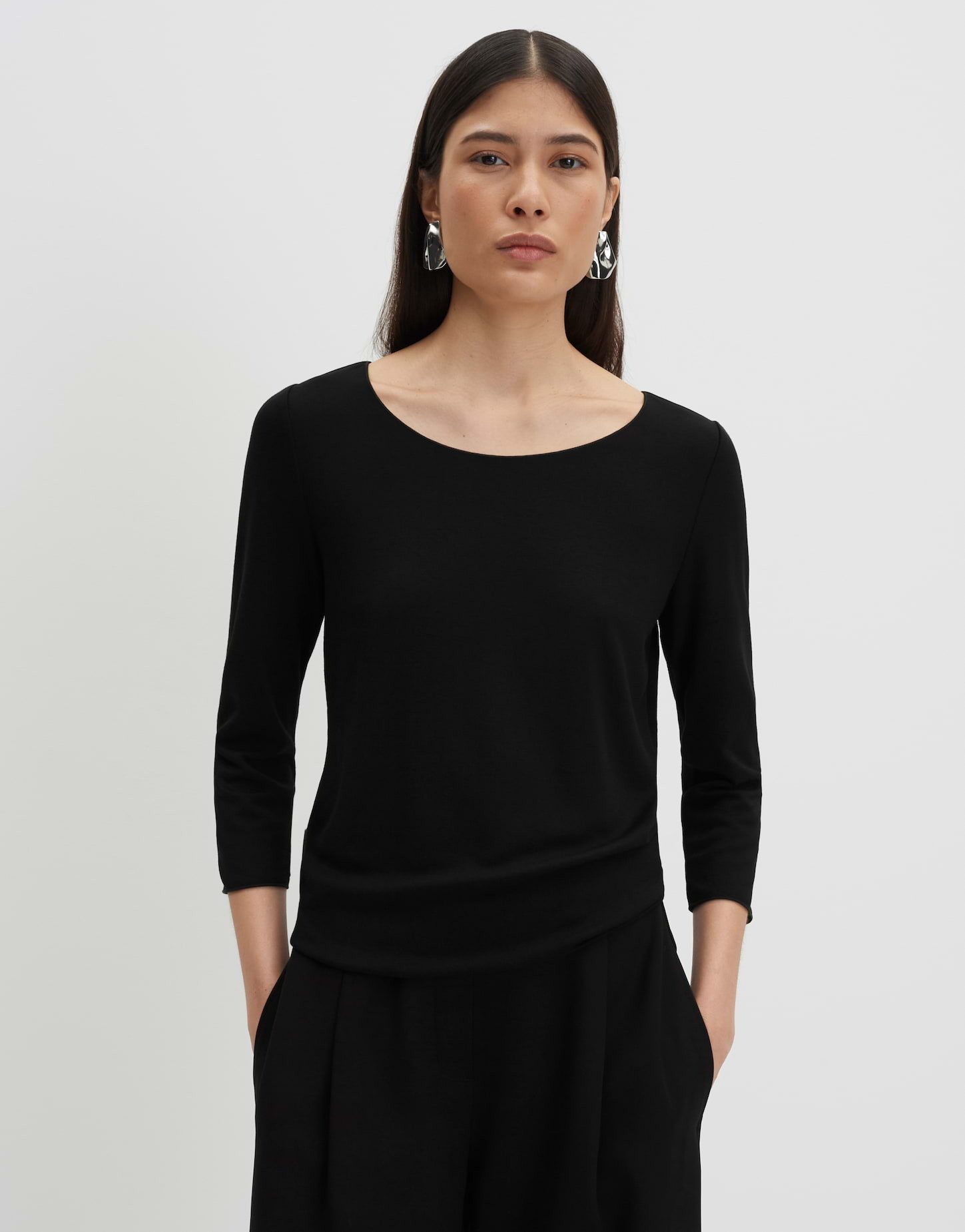 someday 3/4-Arm-Shirt Kirosa soft aus Viskosemix mit weichem Griff Cleanes Basic mit angenehmem Tragegefühl