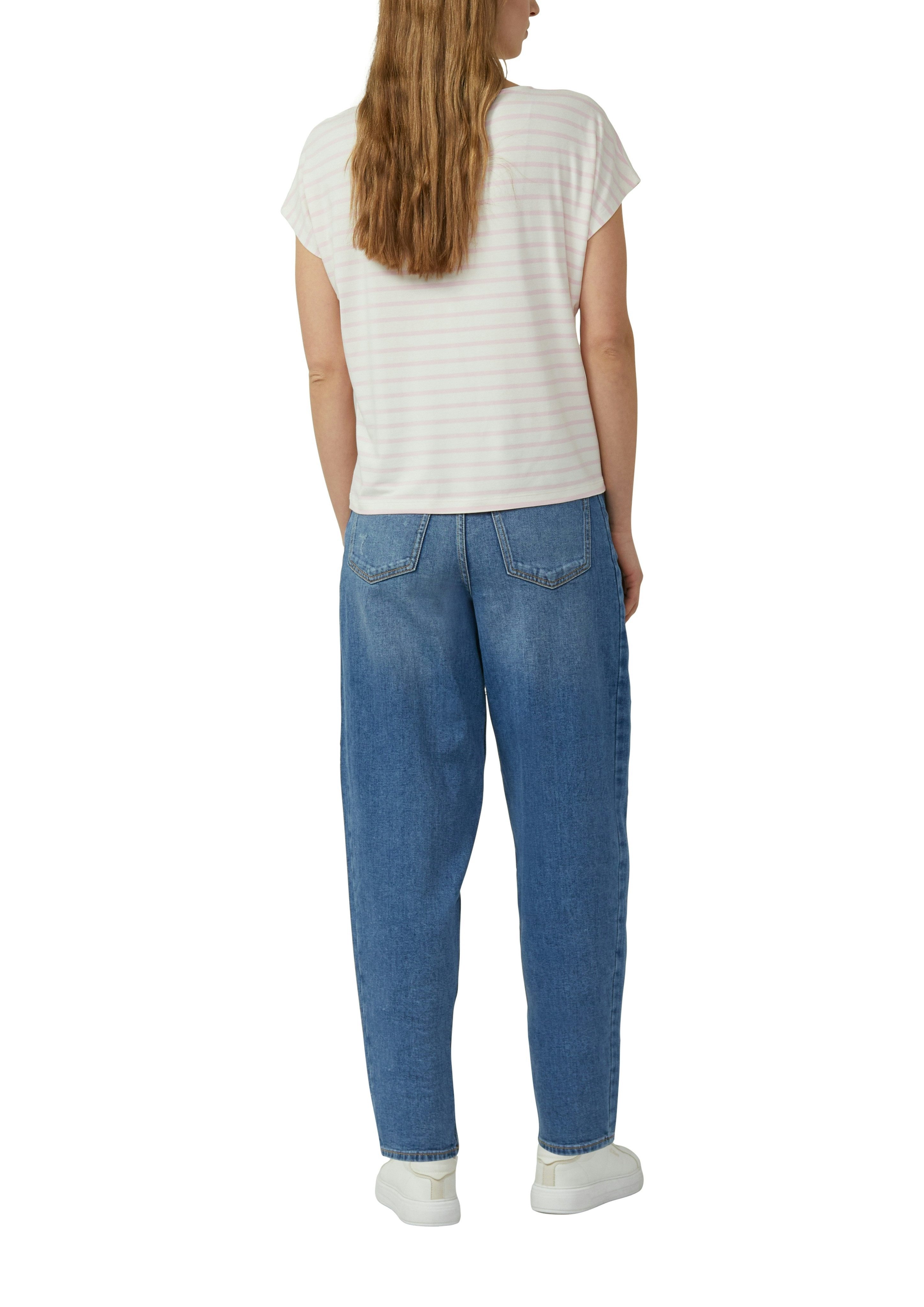 s.Oliver Kurzarmshirt Sommershirt mit grafischem Muster – Bild 2 von 4