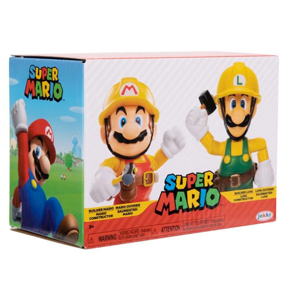 Nintendo Spielfigur Nintendo Super Mario Figuren 2er-Pack: Mario & Luigi Maker, 10cm