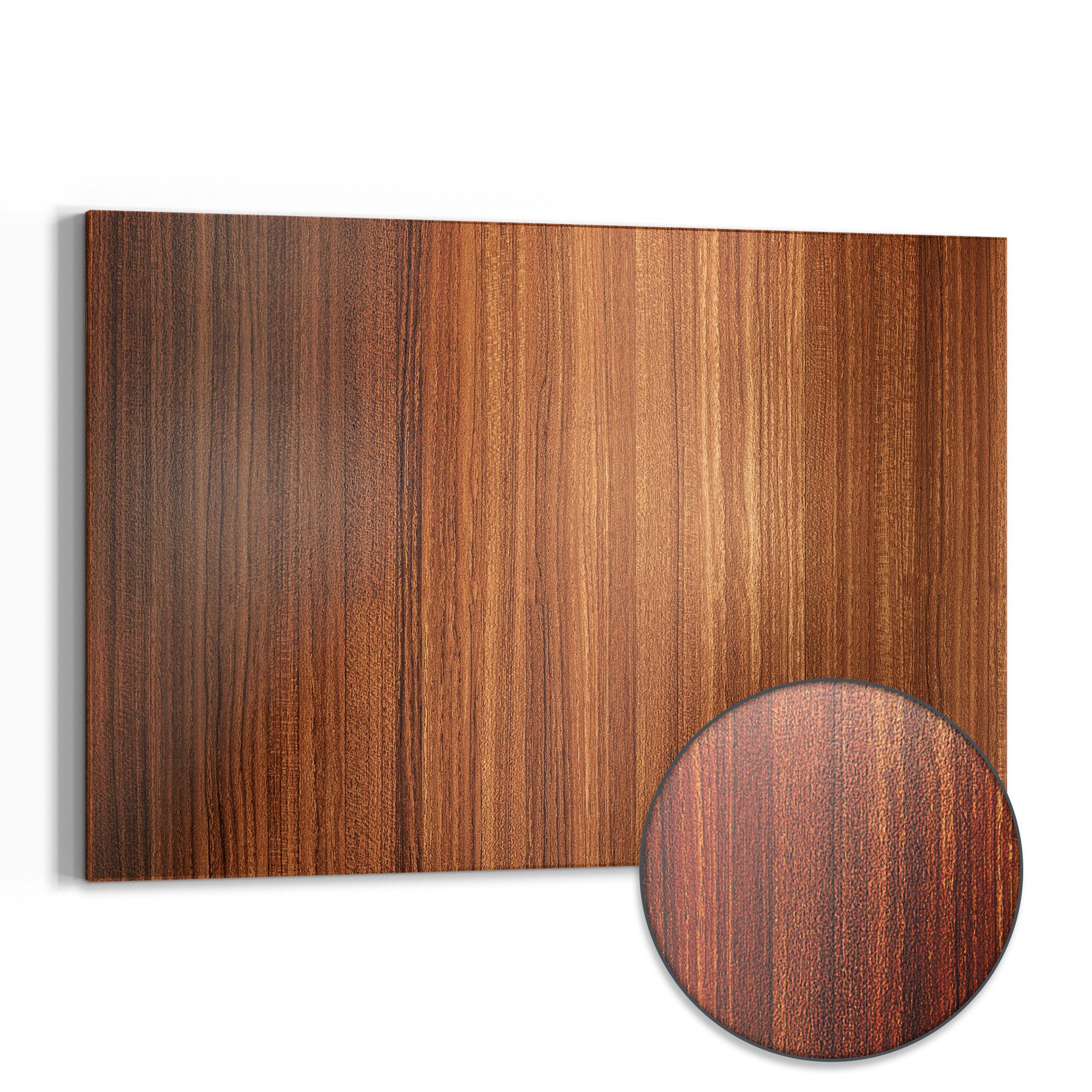 DEQORI Magnettafel 'Wärme des Holzes', Metall Whiteboard für alle Magnete, Magnetboard magnetisch