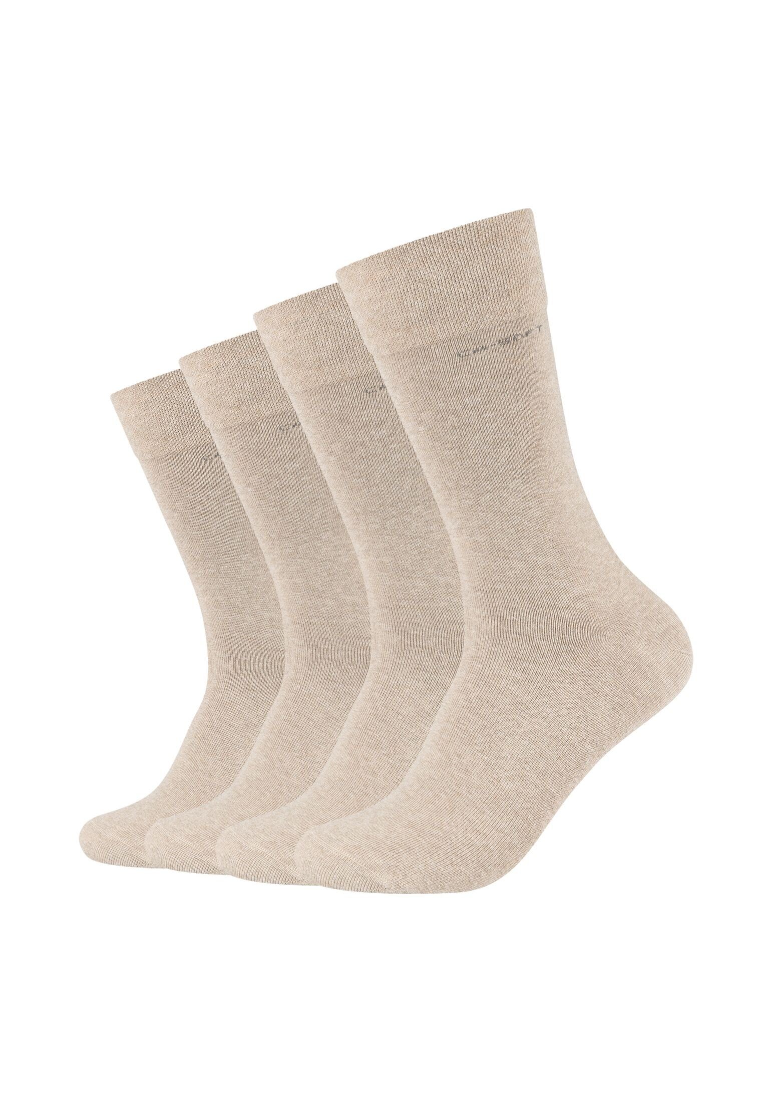 Camano Socken Socken 4er Pack, Langlebig: verstärkte Belastungszonen an  Ferse und Spitze