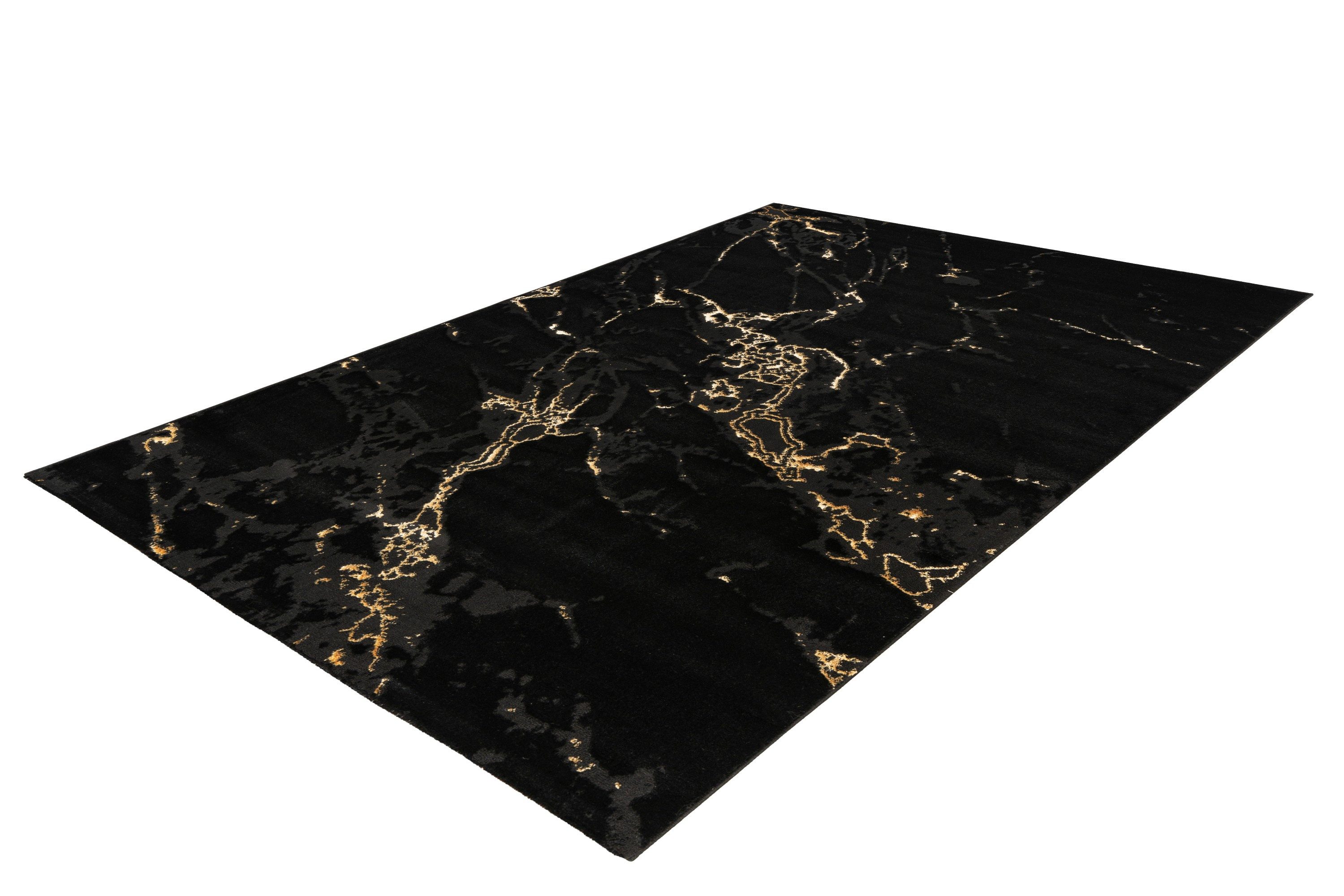 Kayoom Teppich Mineral 425, rechteckig, Höhe: 12 mm, Kurzflor, Hoch Tief Struktur, Wohnzimmer