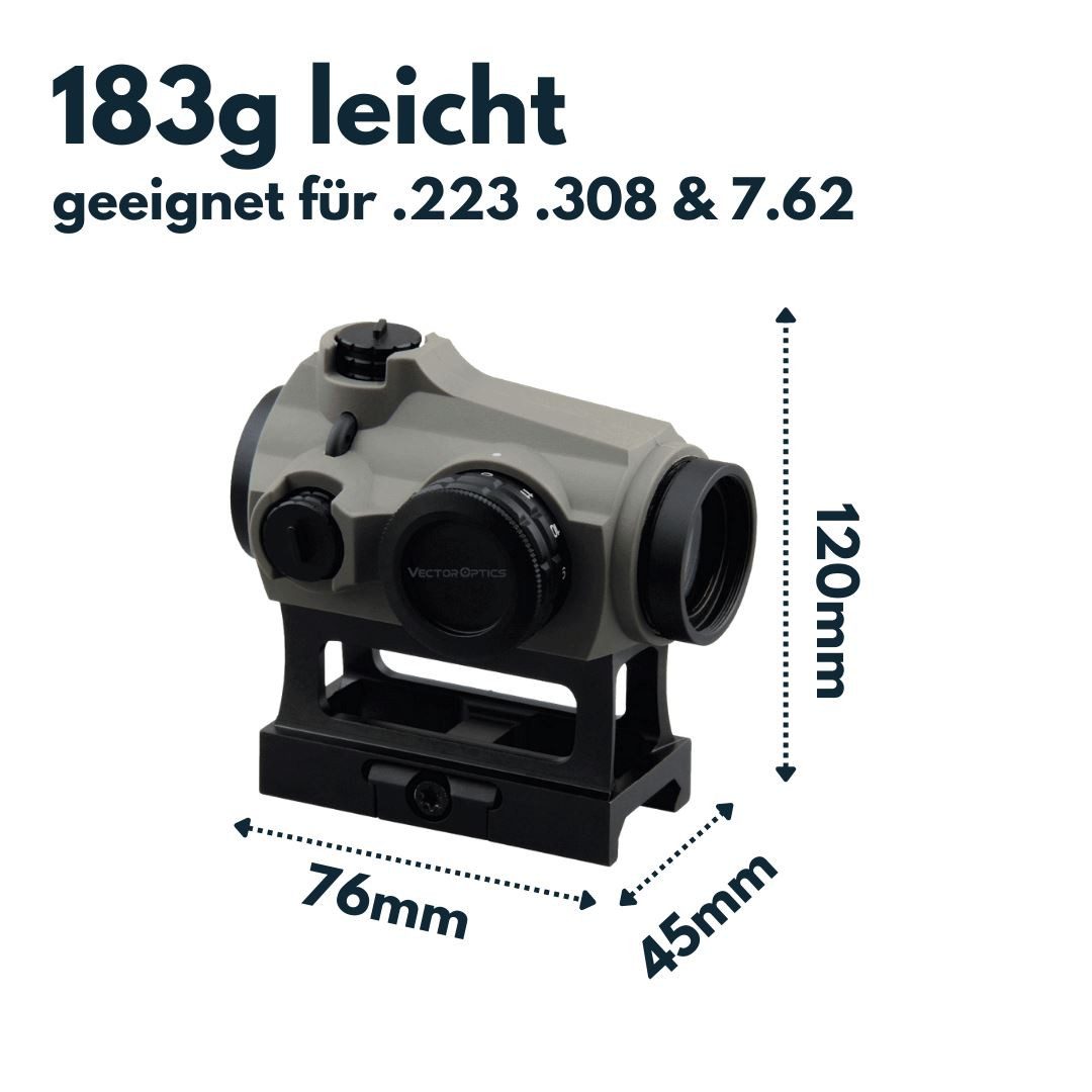 Vector Optics Punktvisieraufsatz Vector Optics SCRD-42 Maverick-III 1x22 S-SOP – Bild 4 von 5