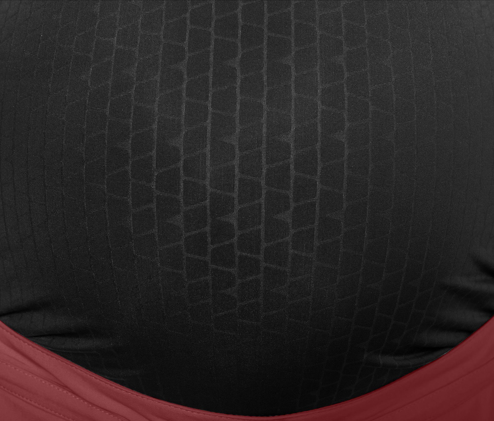 Bergson Outdoorhose SALLA Umstandshose Schwangerschaftshose, Normalgrößen, Damen Überbauchbund, braun recycelt, elastischer rot