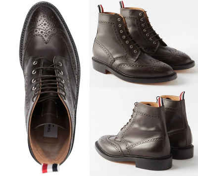 THOM BROWNE THOM BROWNE WINGTIP GOODYEAR SOLE BROGUE BOOTS Ankle Schuhe Shoes Stie Sneaker