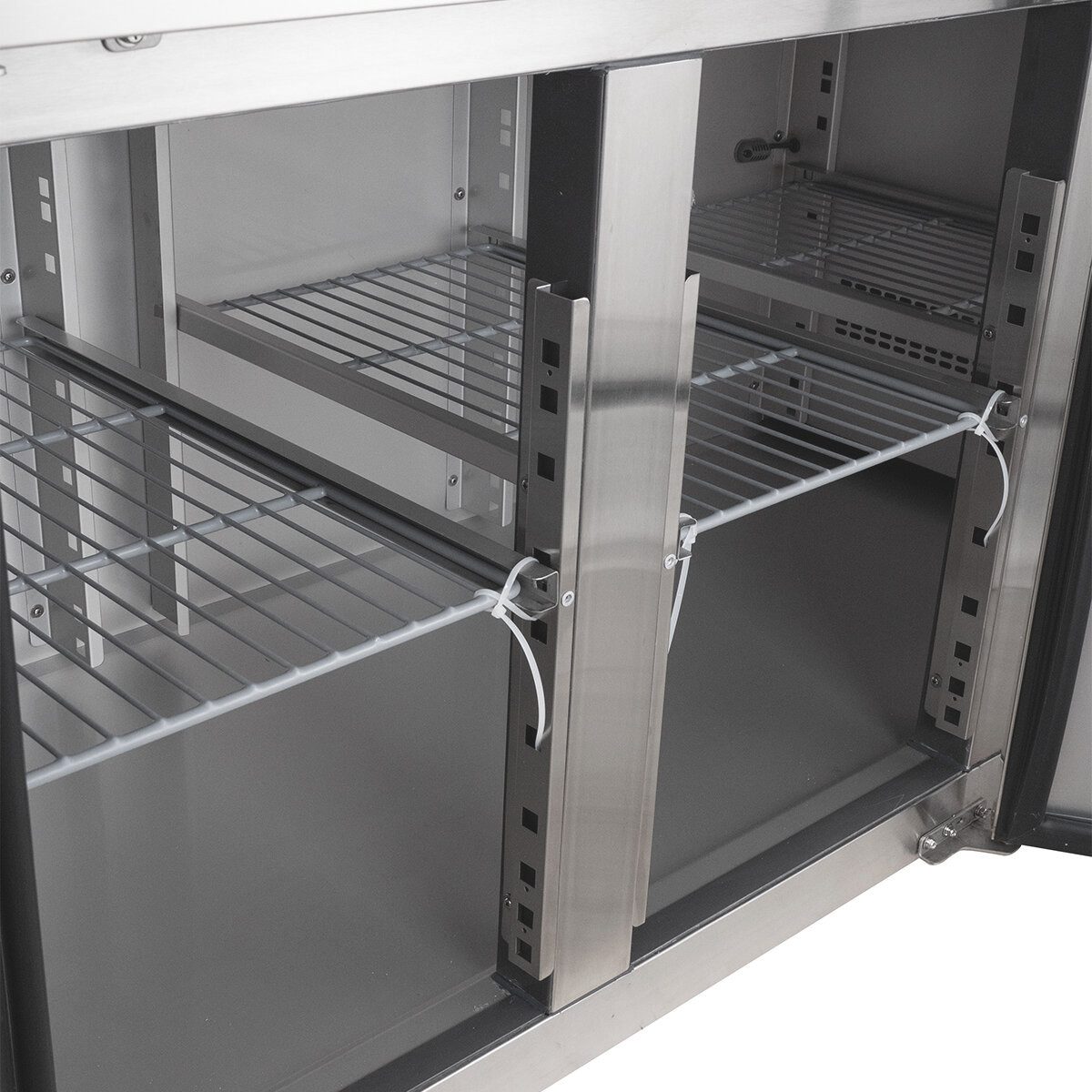 GastroHero Dönergrill Kühltisch ECO 2/0 GN 1/1 Edelstahl 230 V, 275 W