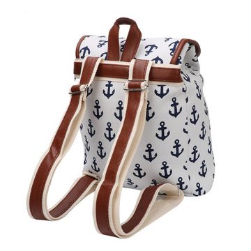 Sonia Originelli Umhängetasche XS Rucksack "Lilly" Streifen Maritim Daypack