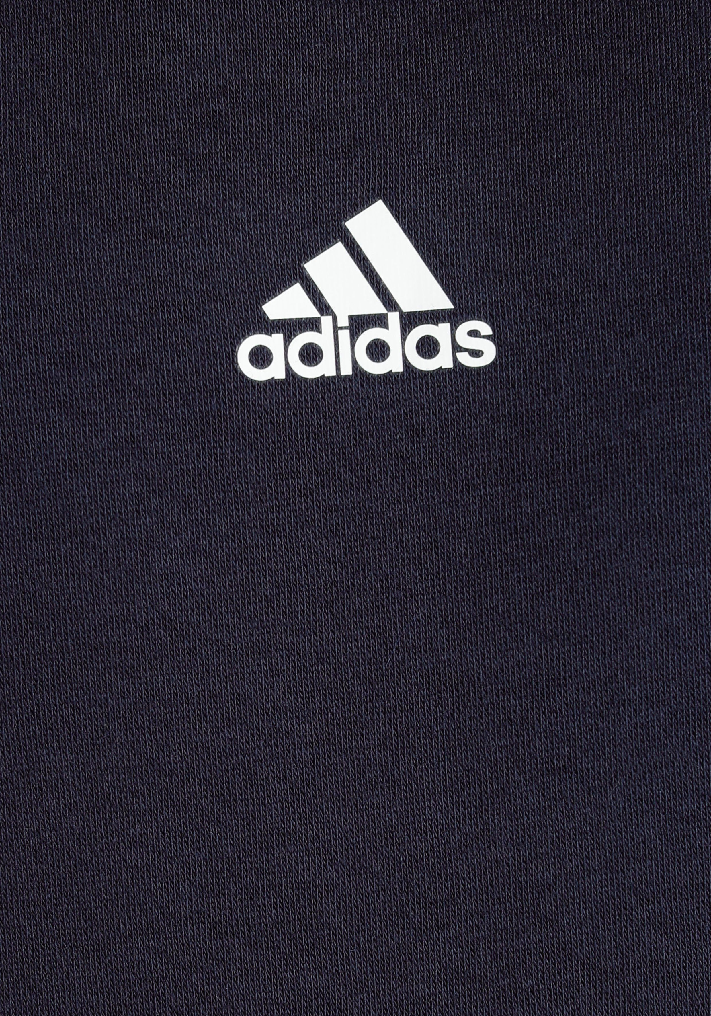 adidas Sportswear Sweatshirt COLORBLOCK Ink / Blue / Semi Legend Lucid White 3STREIFEN HOODIE