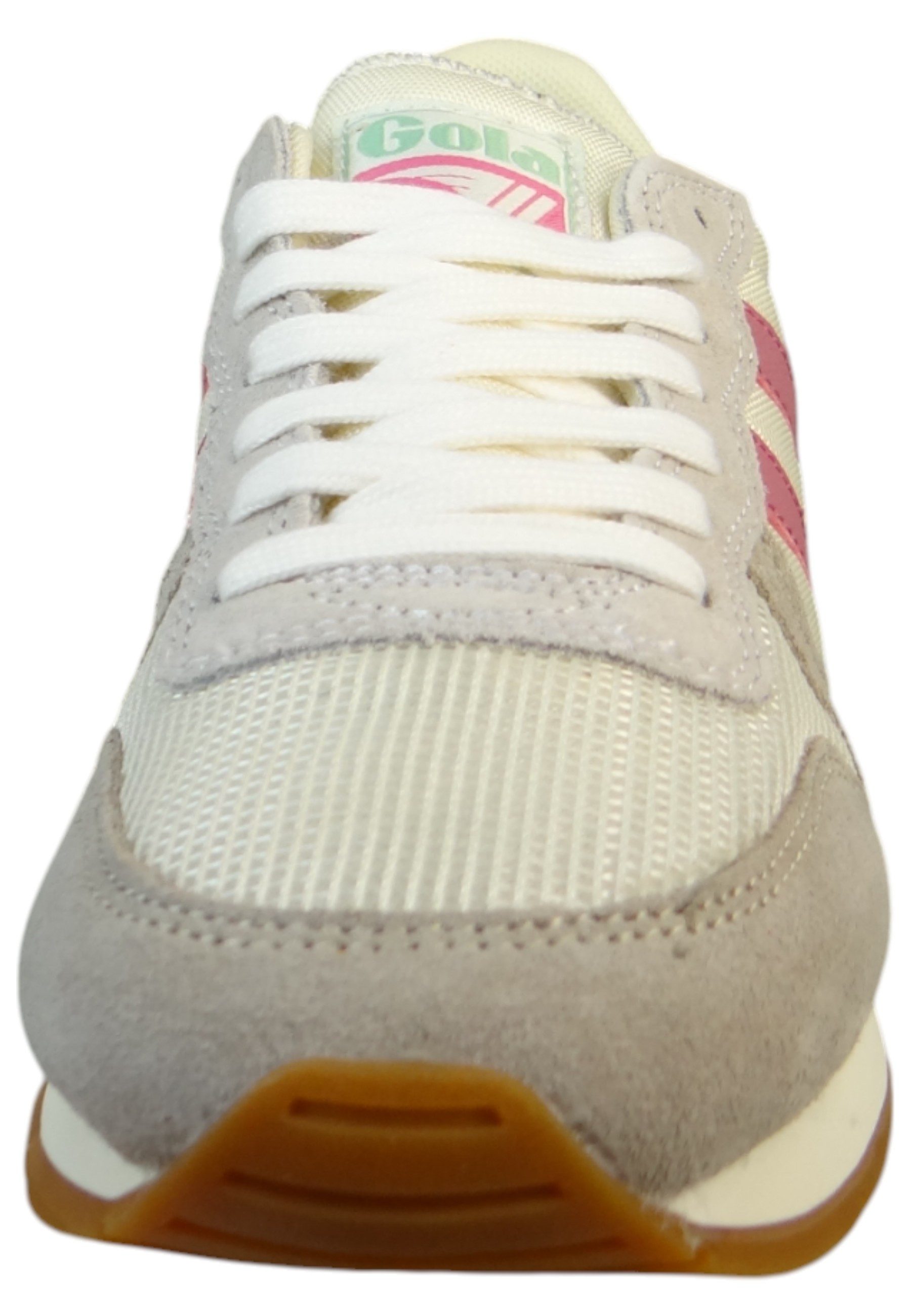 Gola CLA592 WG Off White/Feather Grey/Fluro Pink Sneaker