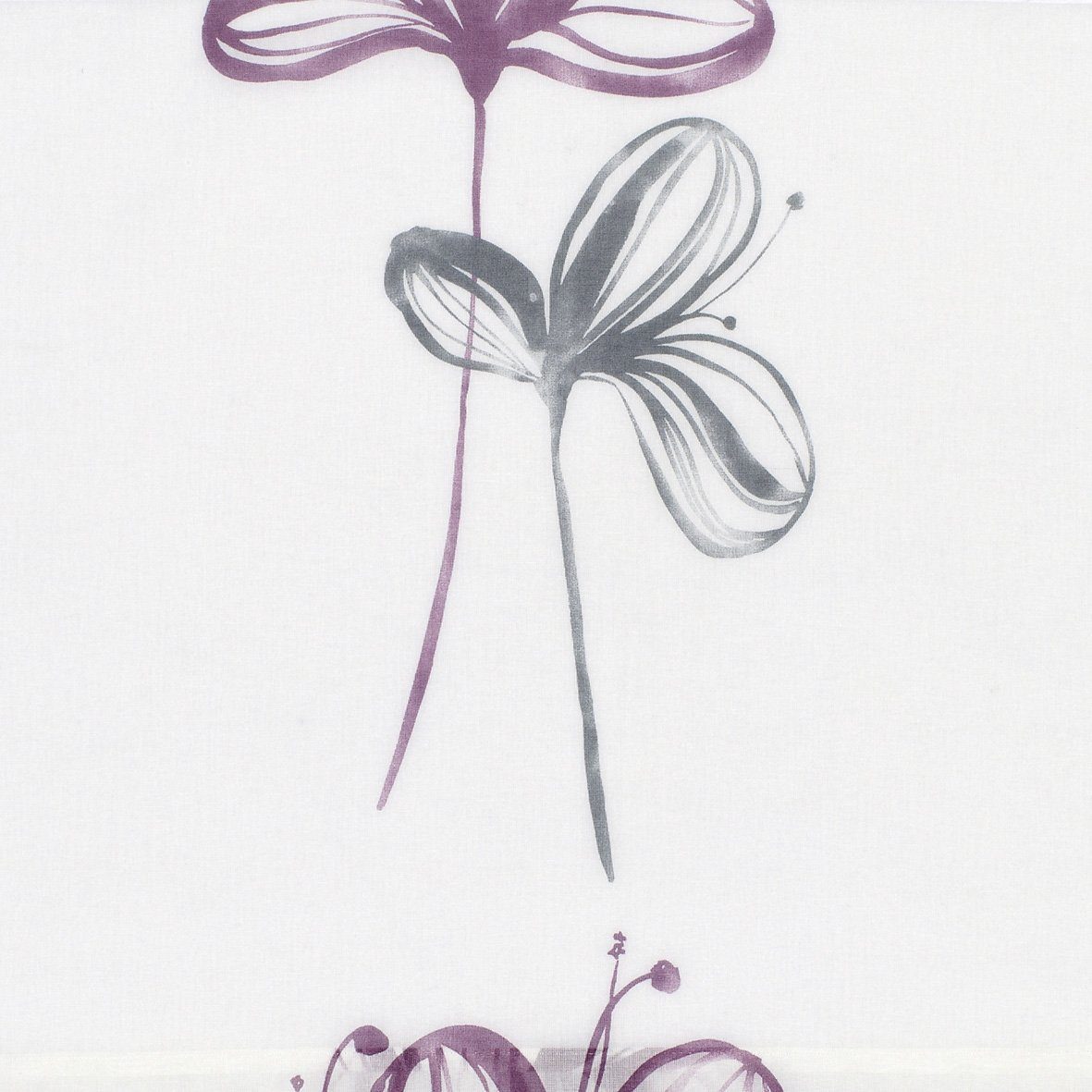 Schiebegardine »Flächenvorhang Stoff Flower mit weißen Paneelwagen«, GARDINIA, Paneelwagen (1 Stück), HxB: 245x60-HomeTrends