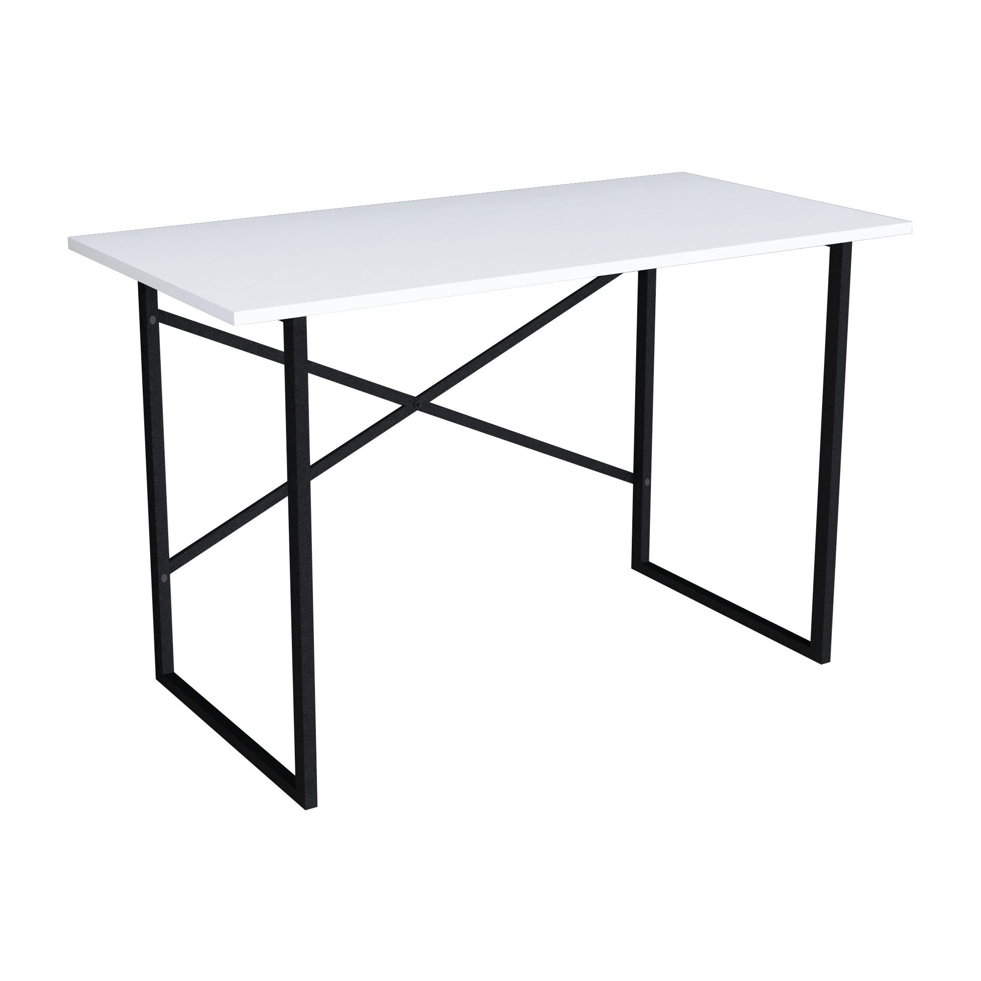 en.casa Schreibtisch, »Tjeldsund« Bürotisch 120x60x75cm Weiß günstig online kaufen