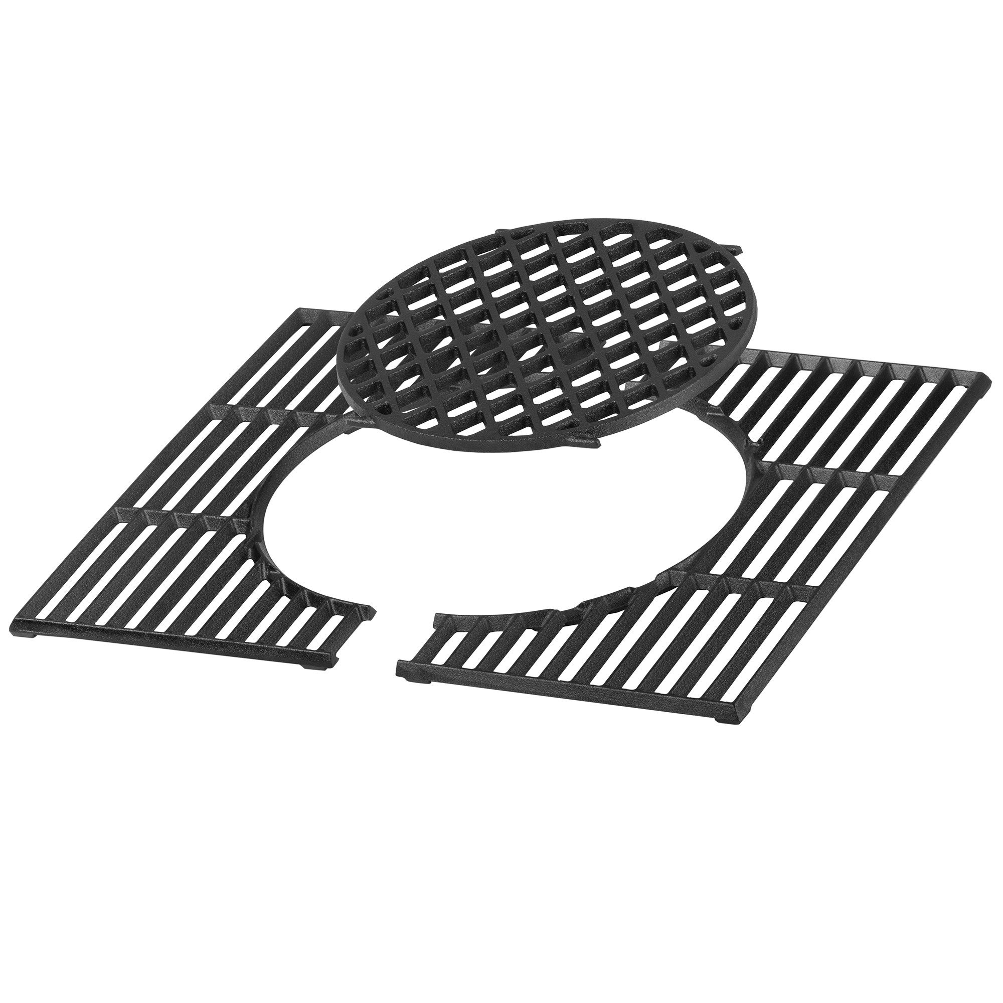 BBQ-Toro Grillrost Gusseisen Grillrost System 52 x 44 cm, Rost-in-Rost Gussrost Grill, Ideal für scharfes und schnelles Anbraten