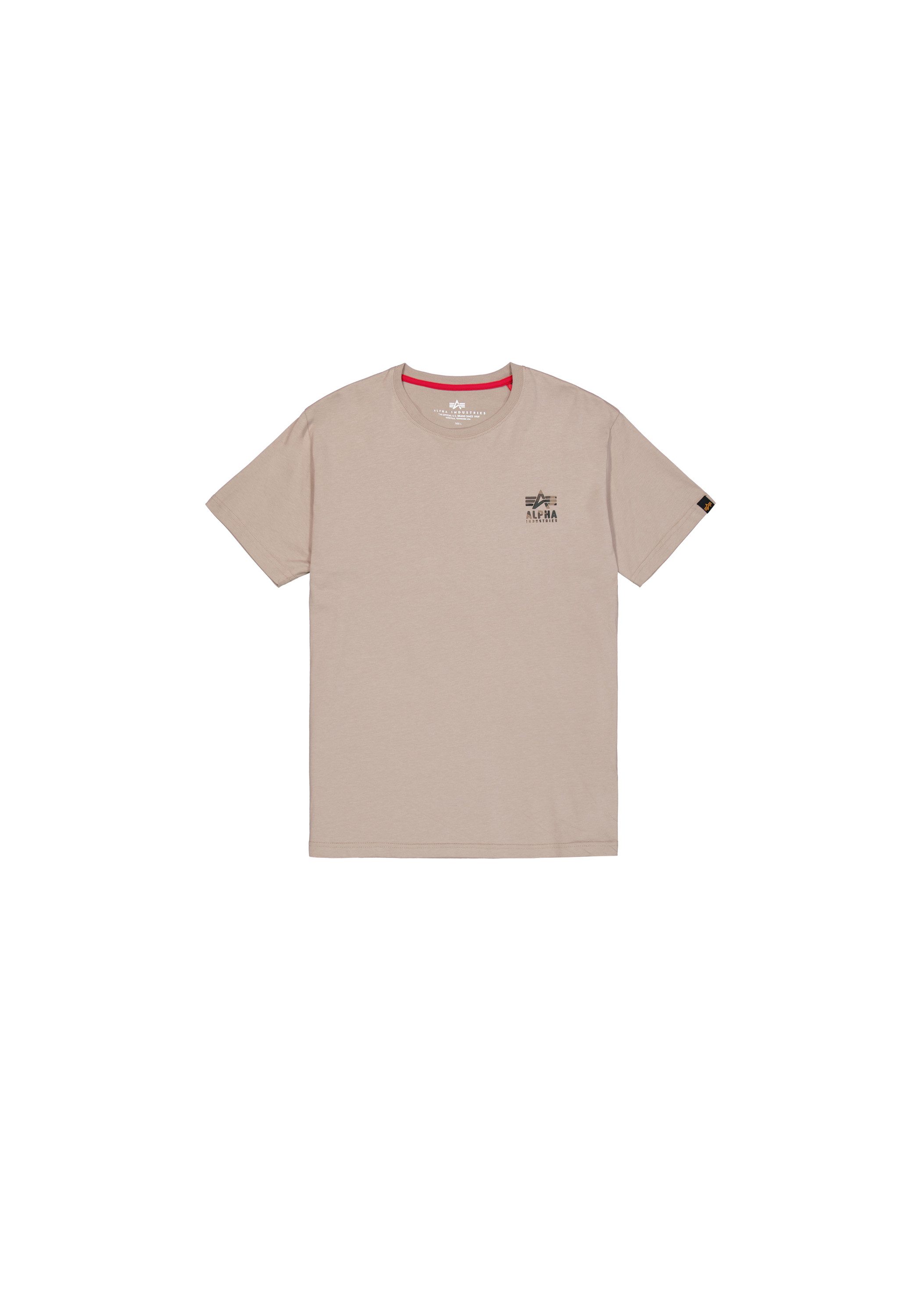 Alpha Industries T-Shirt Camo Logo Puff Print Backprint T-Shirt