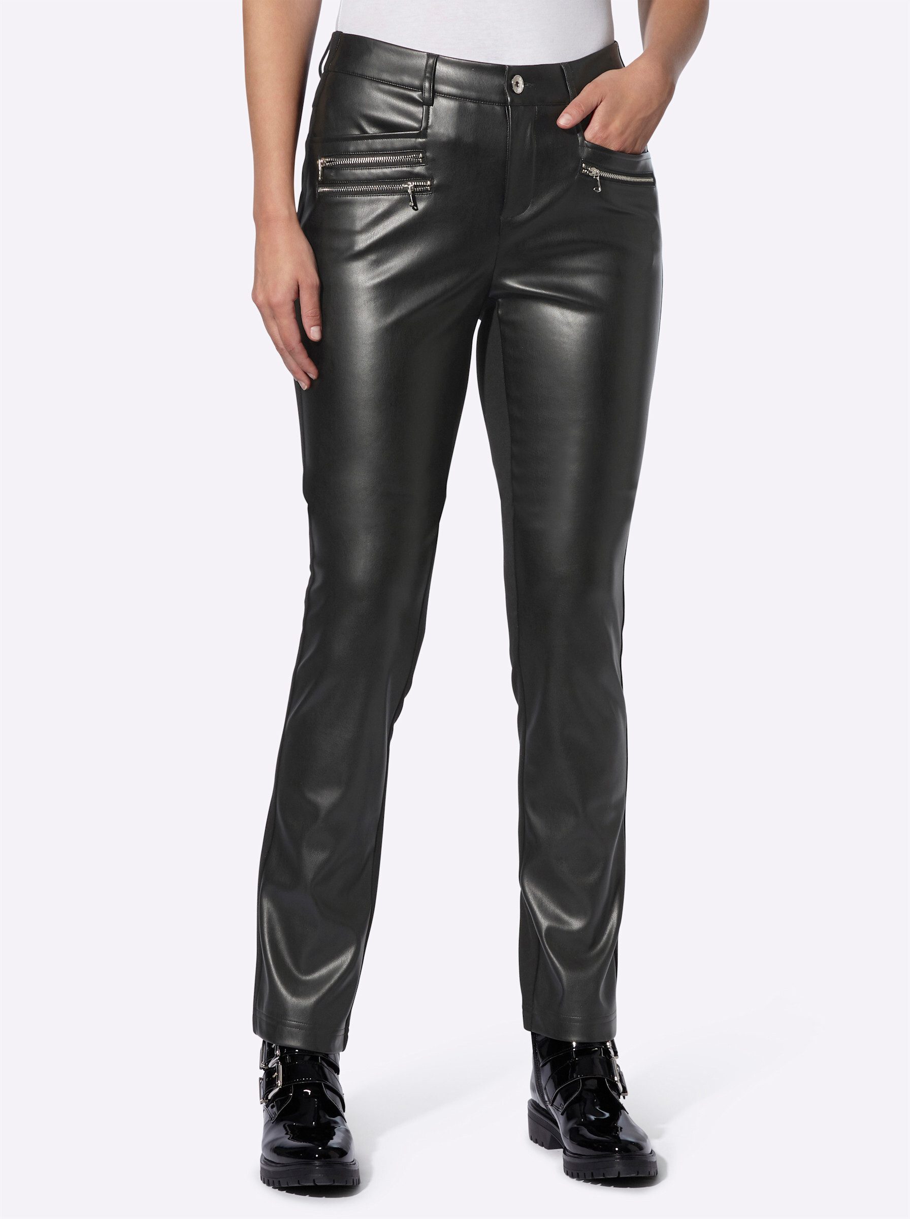 Jerseyhose Lederimitathose