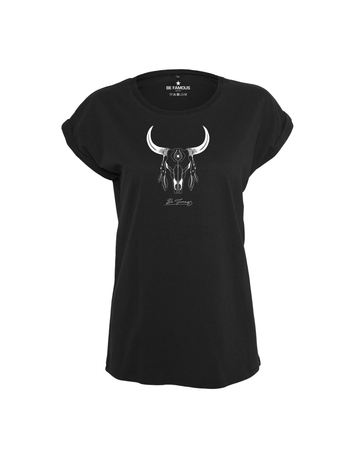 Be Famous Print-Shirt Classic Roll Up BOHOSKU (1-tlg., keine)