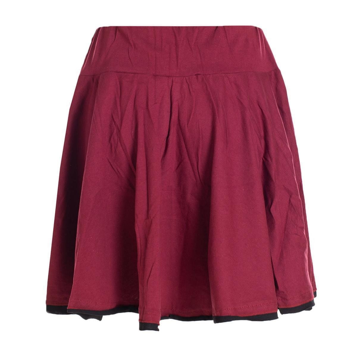Vishes Minirock Zweifarbiger kurzer Damen-Rock Mini-Rock günstig online kaufen
