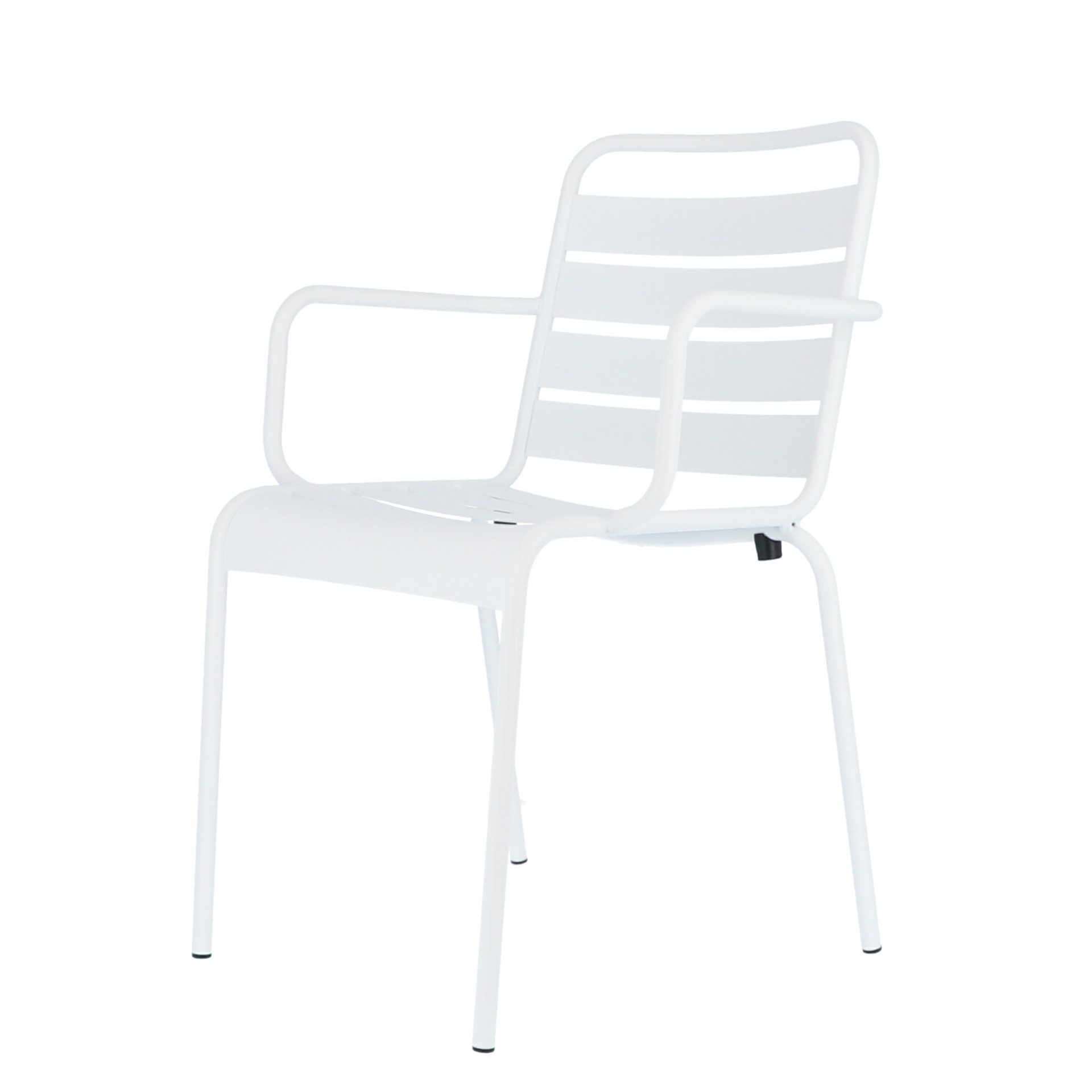 Fiam Stuhl Mya Metal aus Aluminium, Weiß