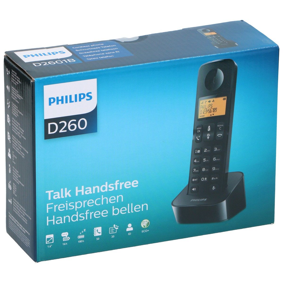 Philips Philips D2602B/01 Telefon Schnurloses DECT-Telefon