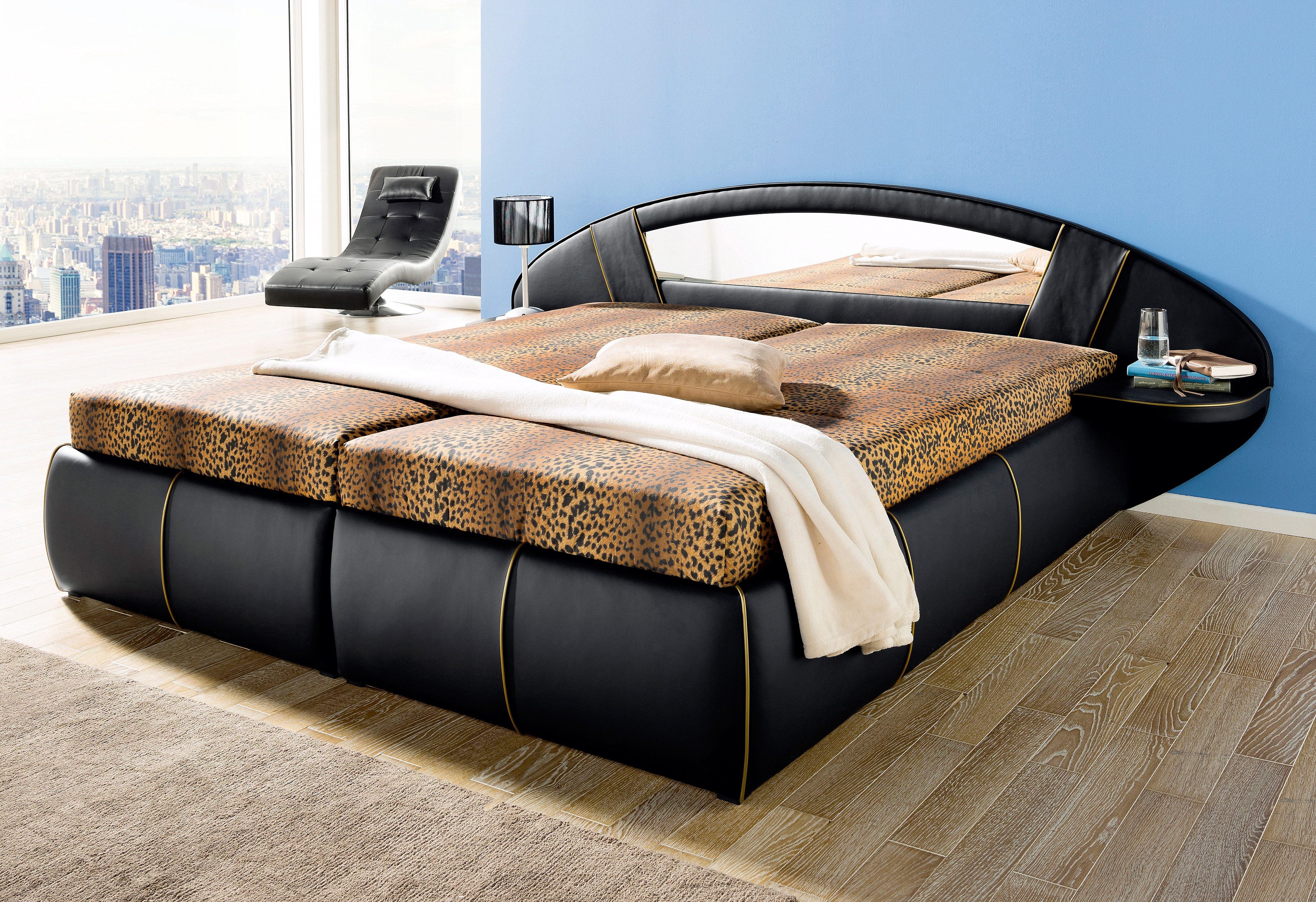 HAPO Polsterbett in schwarz