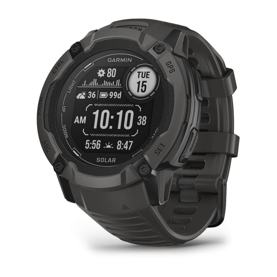 Garmin Instinct 2X Solar Smartwatch Grau cm/1,1 grau Proprietär) | (2,8 Zoll