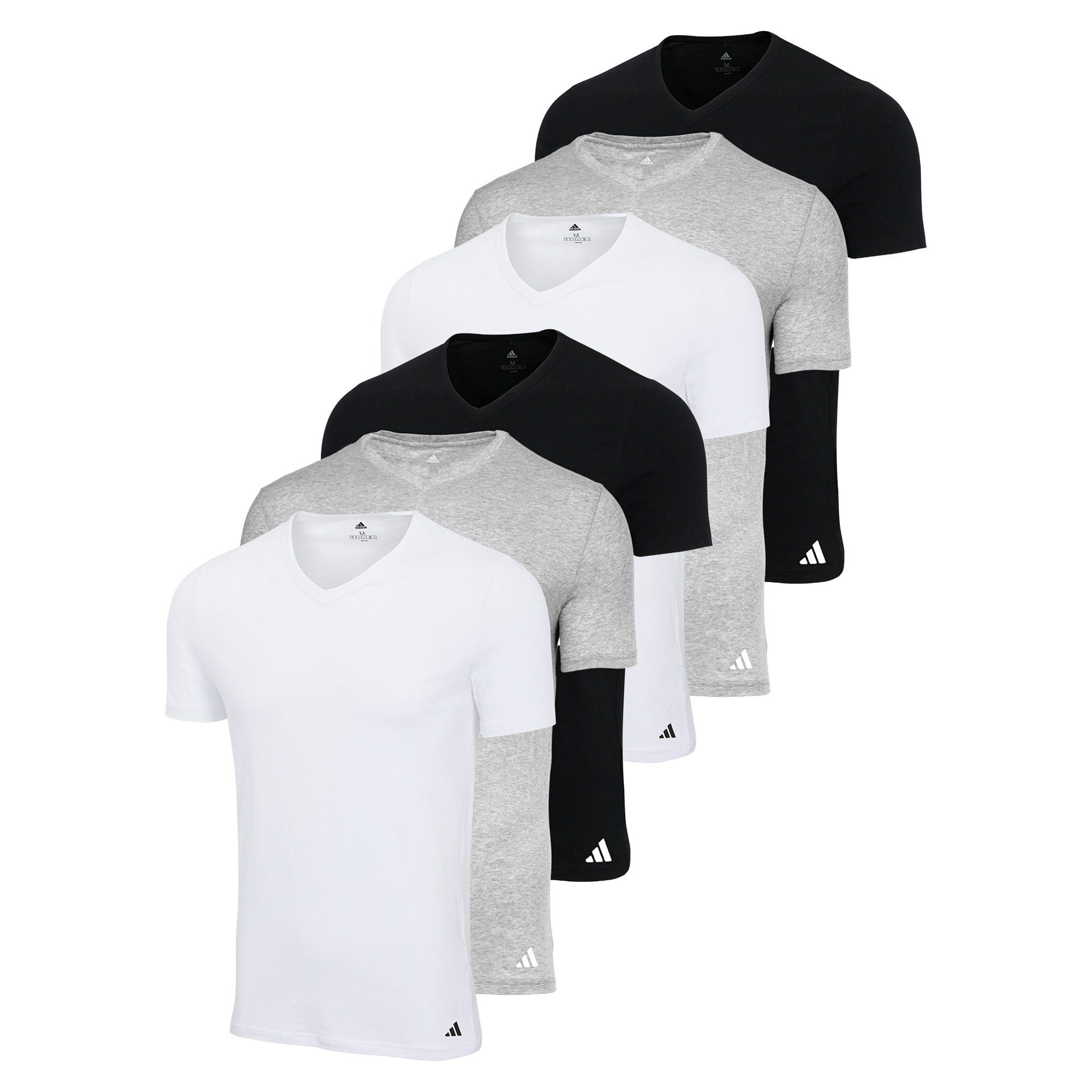 T-Shirt Herren T-Shirt 6er Pack Baumwolle