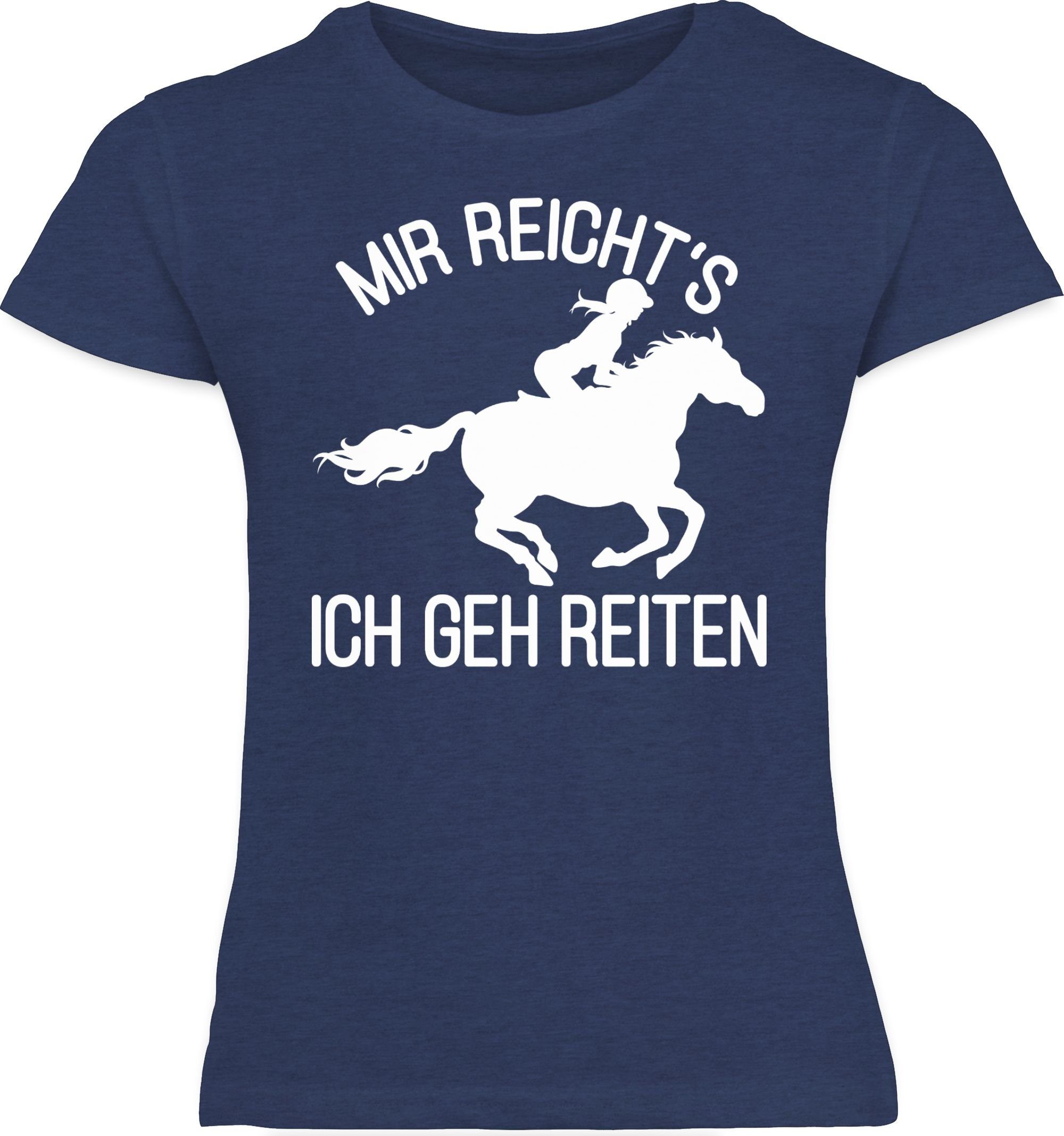 Shirtracer T-Shirt Mir reicht's ich geh Reiten Pferd