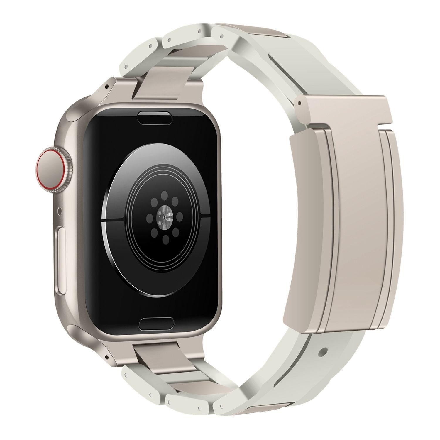 Wigento Smartwatch-Armband Für Apple Watch Series 10 42mm / 9 8 7 41 / 6 SE 5 40mm Edelstahl Band, Edelstahl, Magnetverschluss, verstellbar