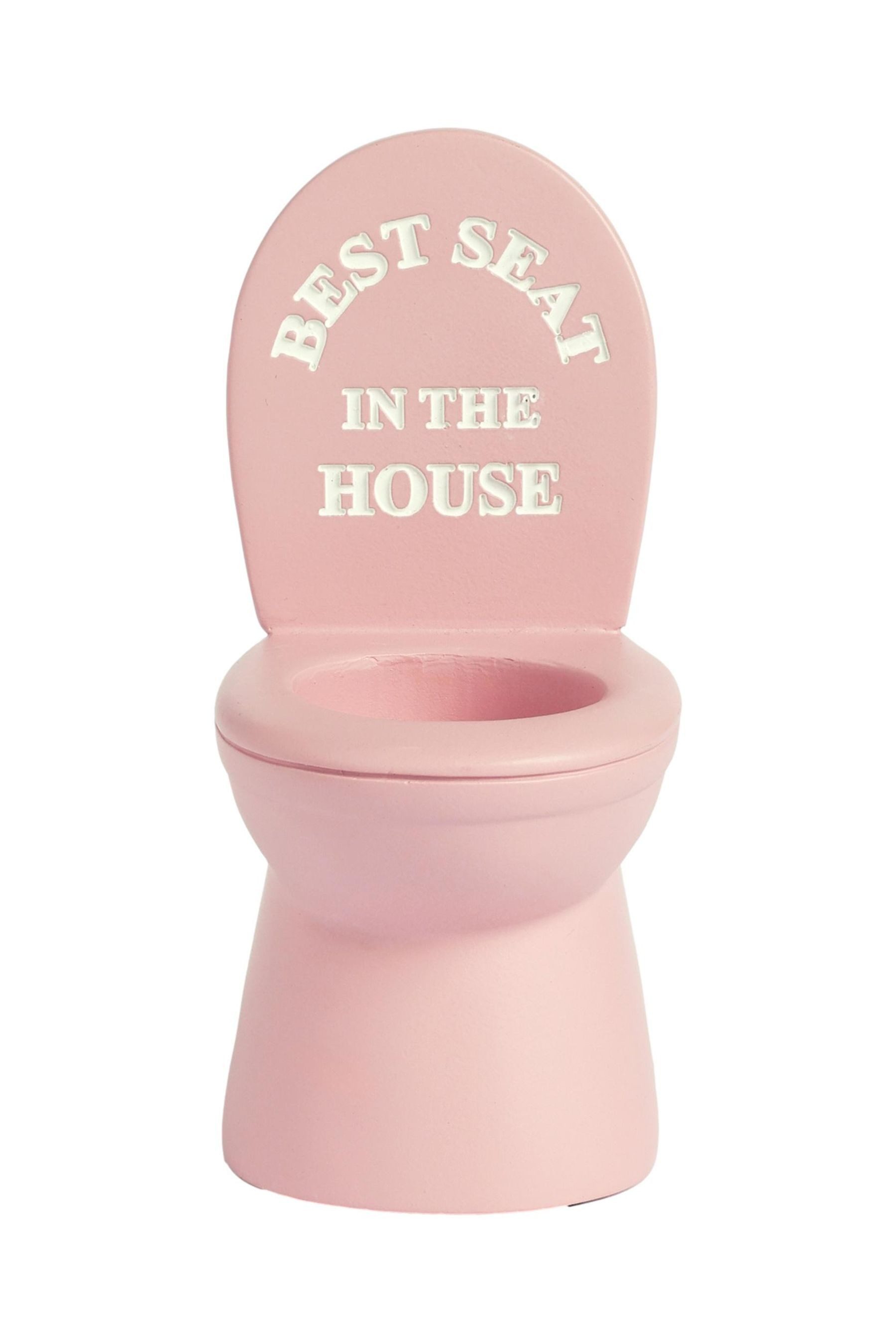 Teelichthalter Toiletten-Teelichthalter mit Slogan