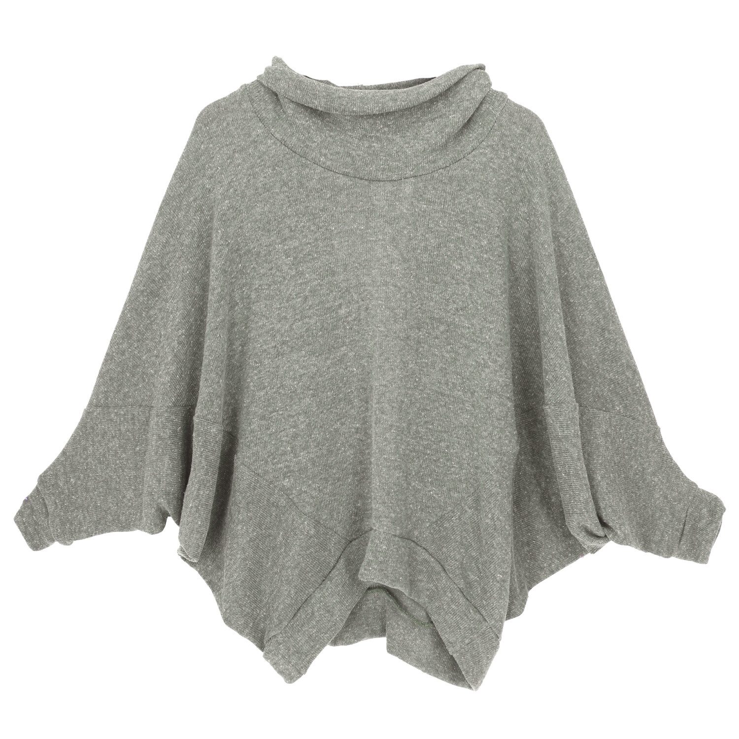 Guru-Shop Longsleeve Oversize Shirt, Rollkragen Strickshirt, günstig online kaufen