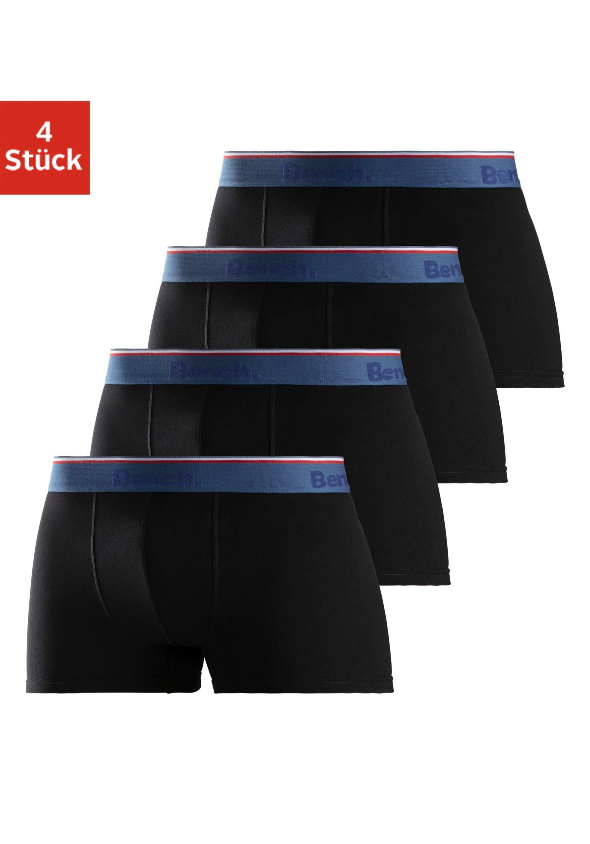 Bench. Boxer Boxershorts für Herren (Packung, 4-St) aus Baumwoll-Mix