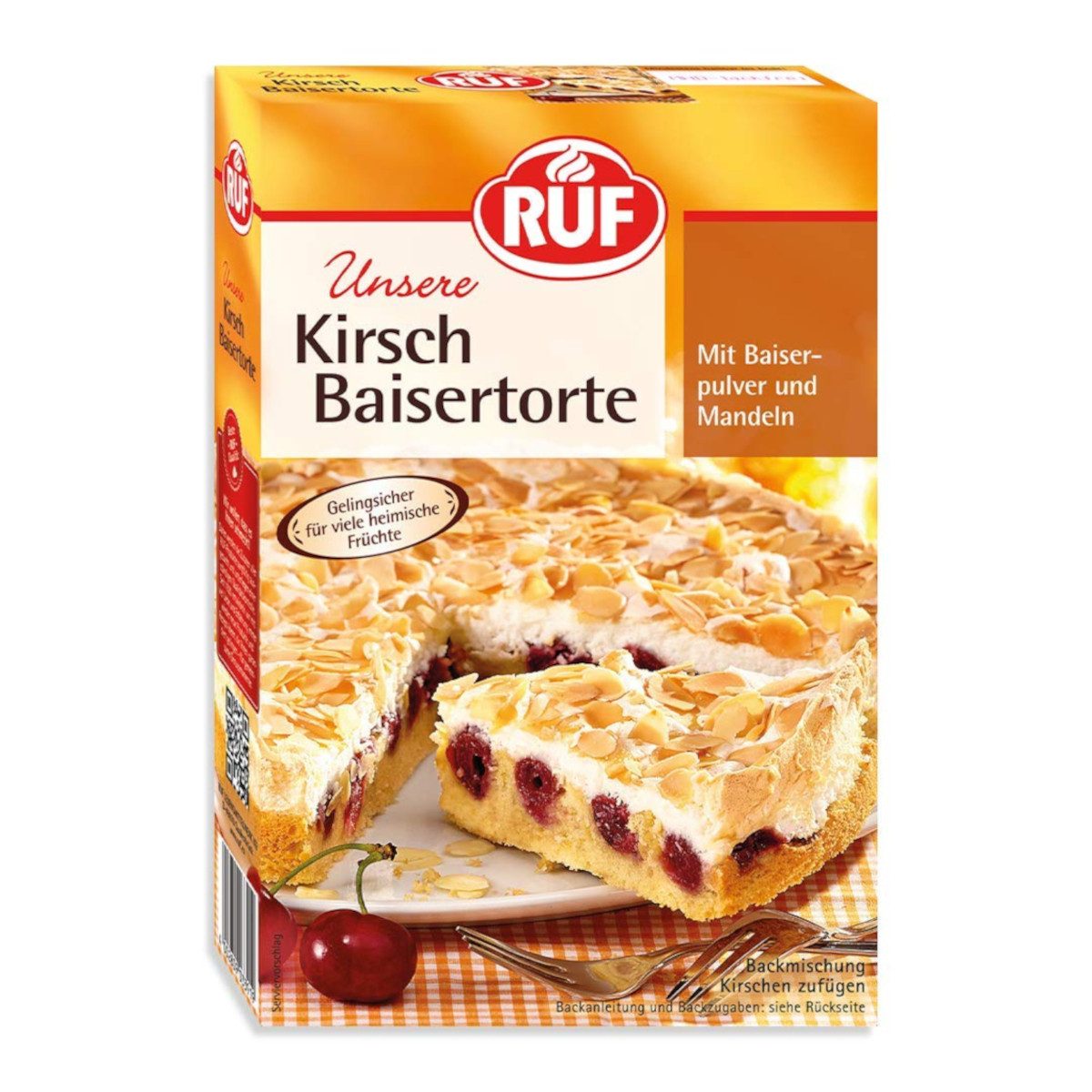 Ruf Backmischung, Ruf Kirsch Baisertorte Backmischung besonderes Geschmackserlebnis 350g