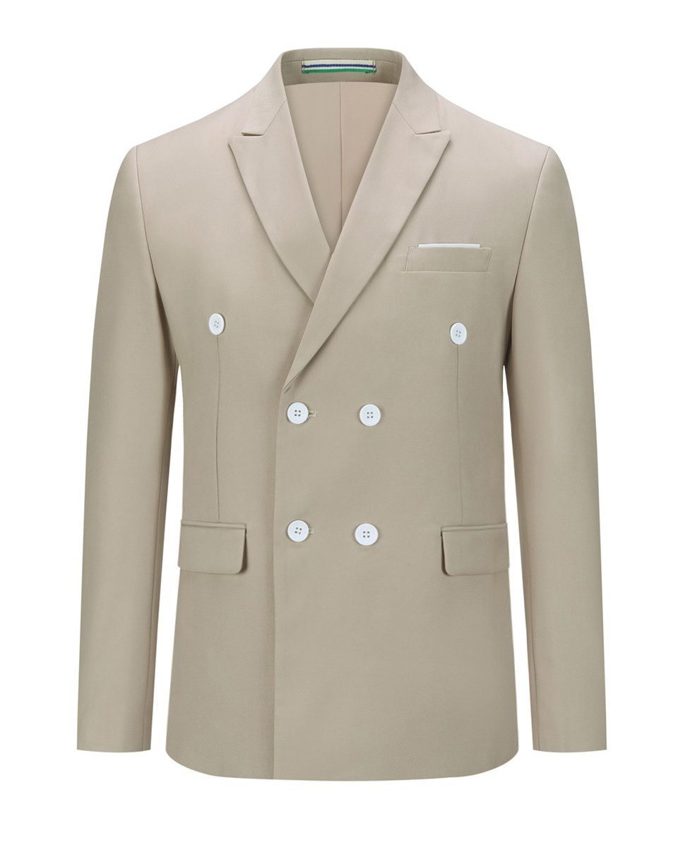 Allthemen Anzugsakko zweireihiger Herrensakko Slim Fit eleganter Hochzeitsb günstig online kaufen