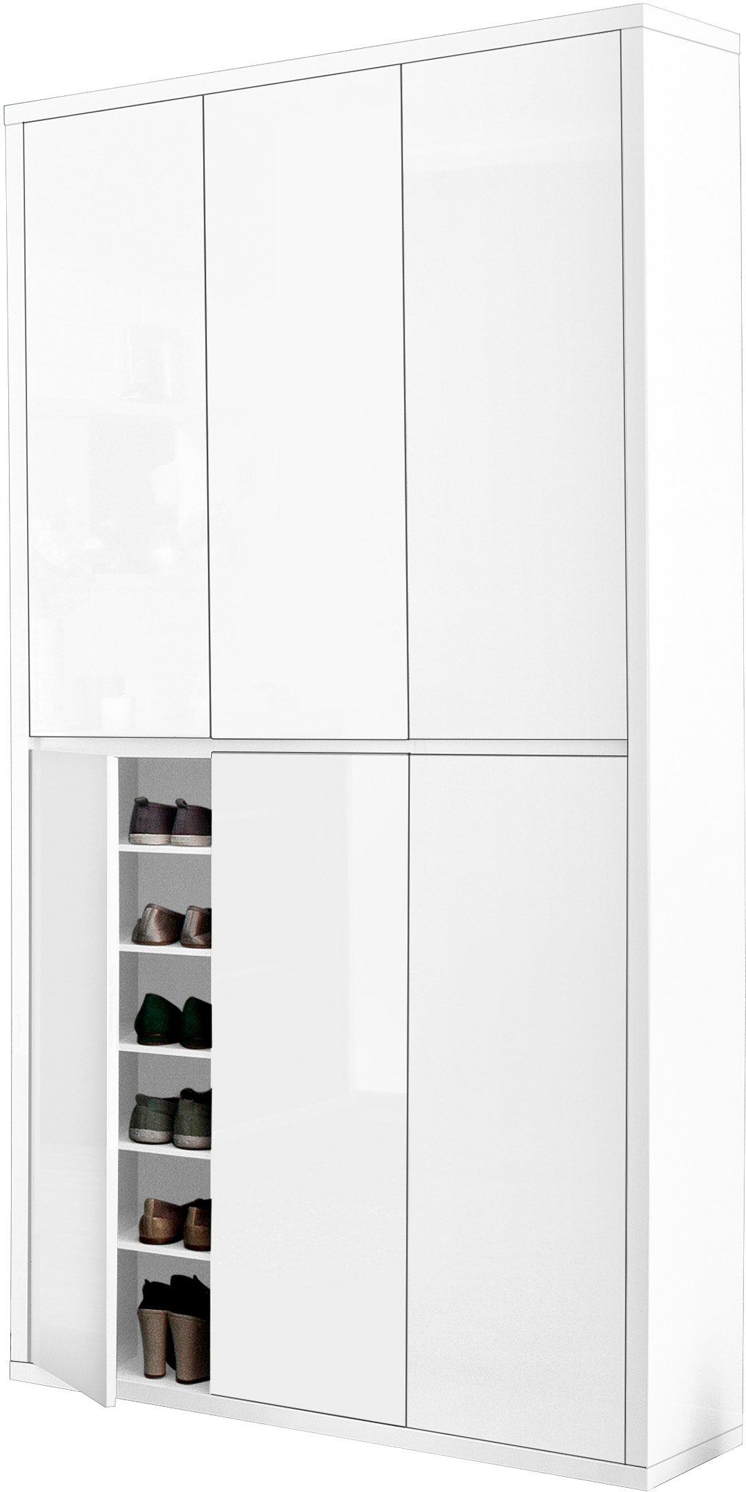 HMW Schuhschrank SPAZIO in der Farbe Weiß