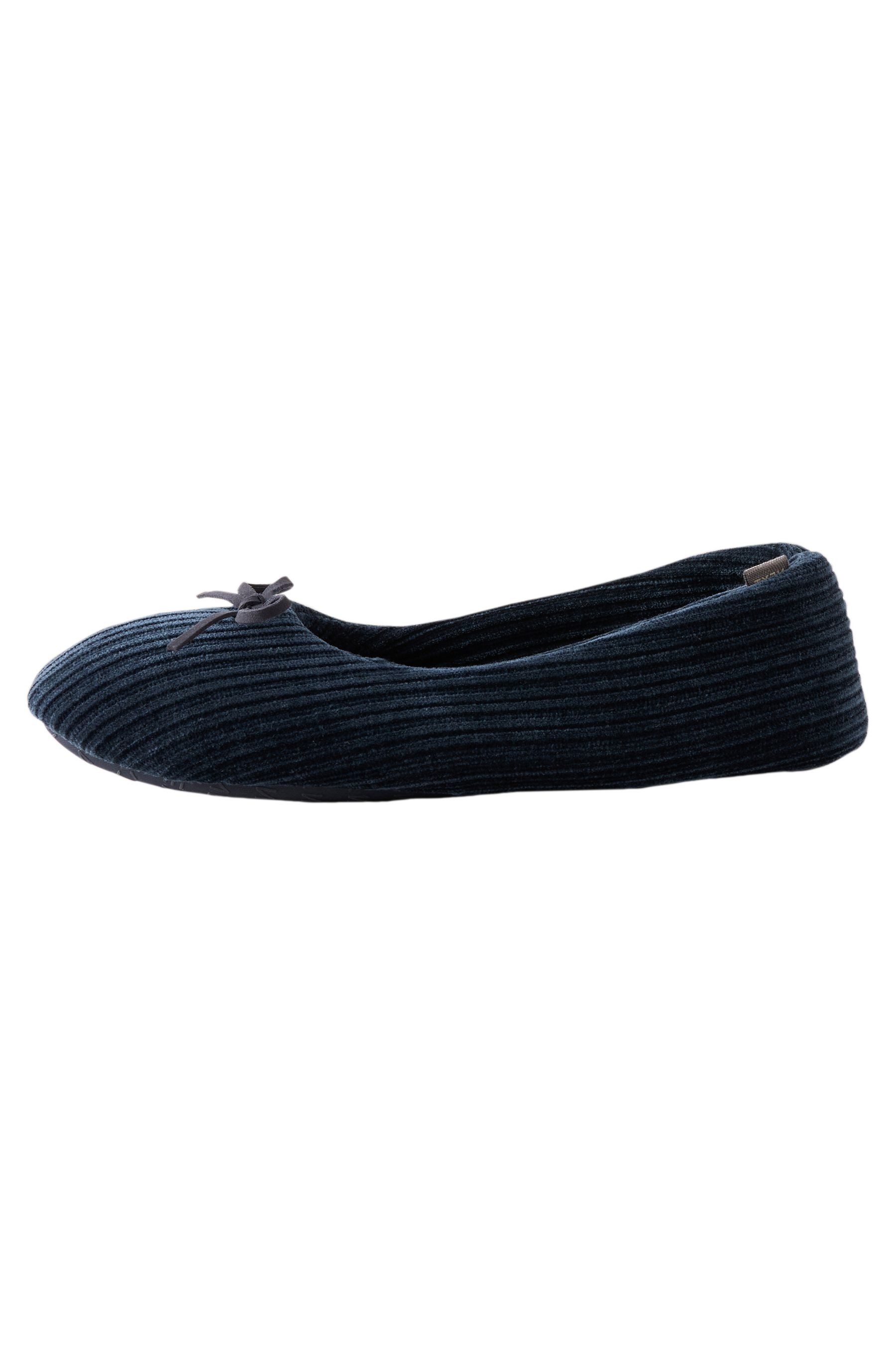 Next Ballerina-Slippers aus Cord-Velours mit Schleife Hausschuh (1-tlg)