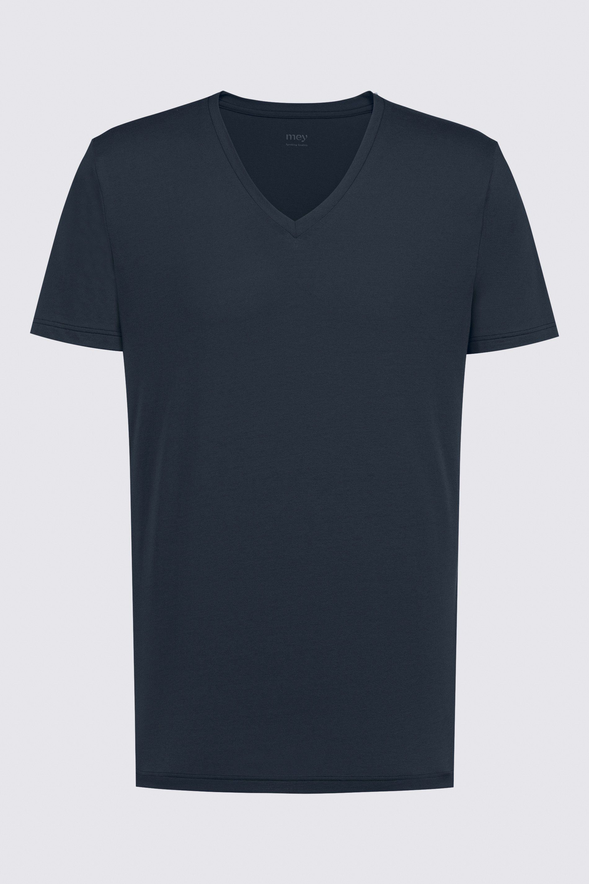 Mey Colour Cotton Blue (1-tlg) Uni Dry Serie V-Shirt Yacht