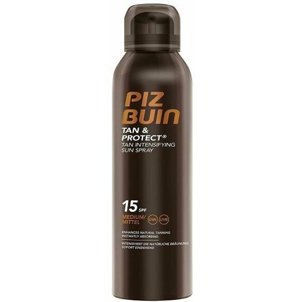 Piz Buin Sonnenschutzpflege Tan & Protect Intens. Sun Spray SPF15 Medium 150ml
