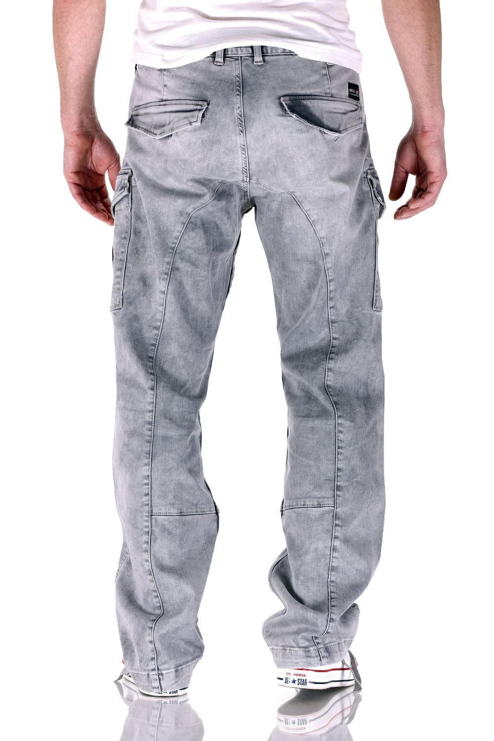 Big Seven Cargojeans Big Seven Brian Mercury Wash Cargo Herren Jeans Hose – W42/L36 – Bild 3 von 3
