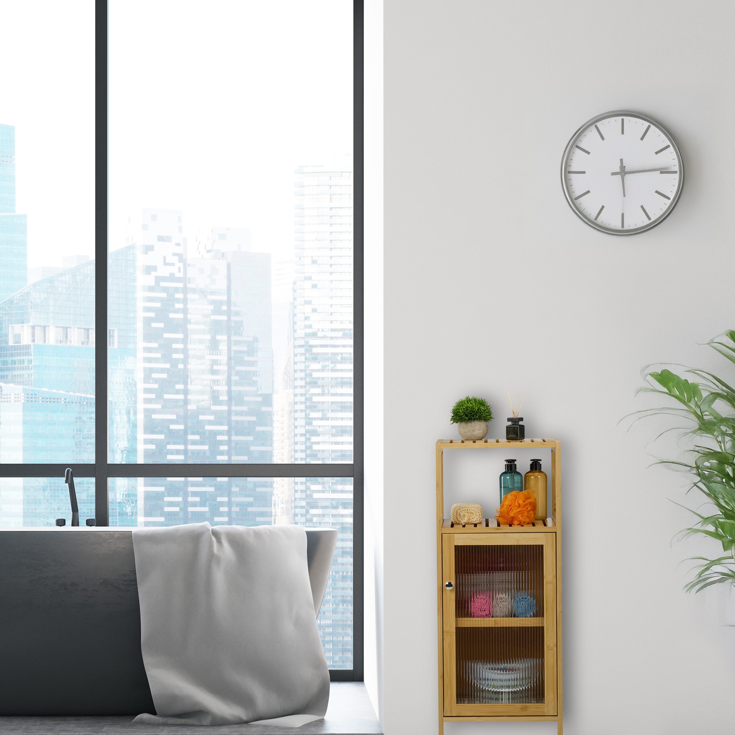 relaxdays Badregal Bambus Badezimmerschrank günstig online kaufen