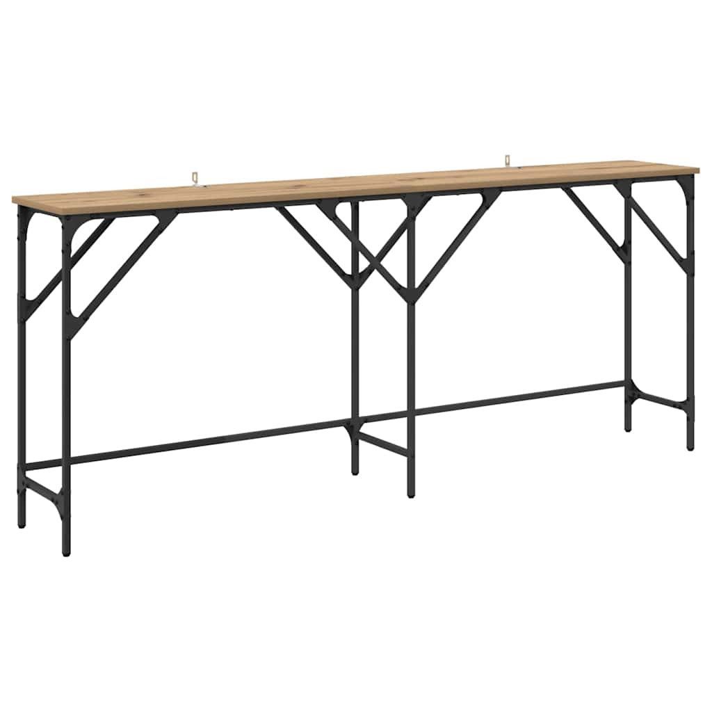 vidaXL Konsolentisch Konsolentisch Eiche handwerklich 180 x 29 x 75 cm Holzwerkstoff