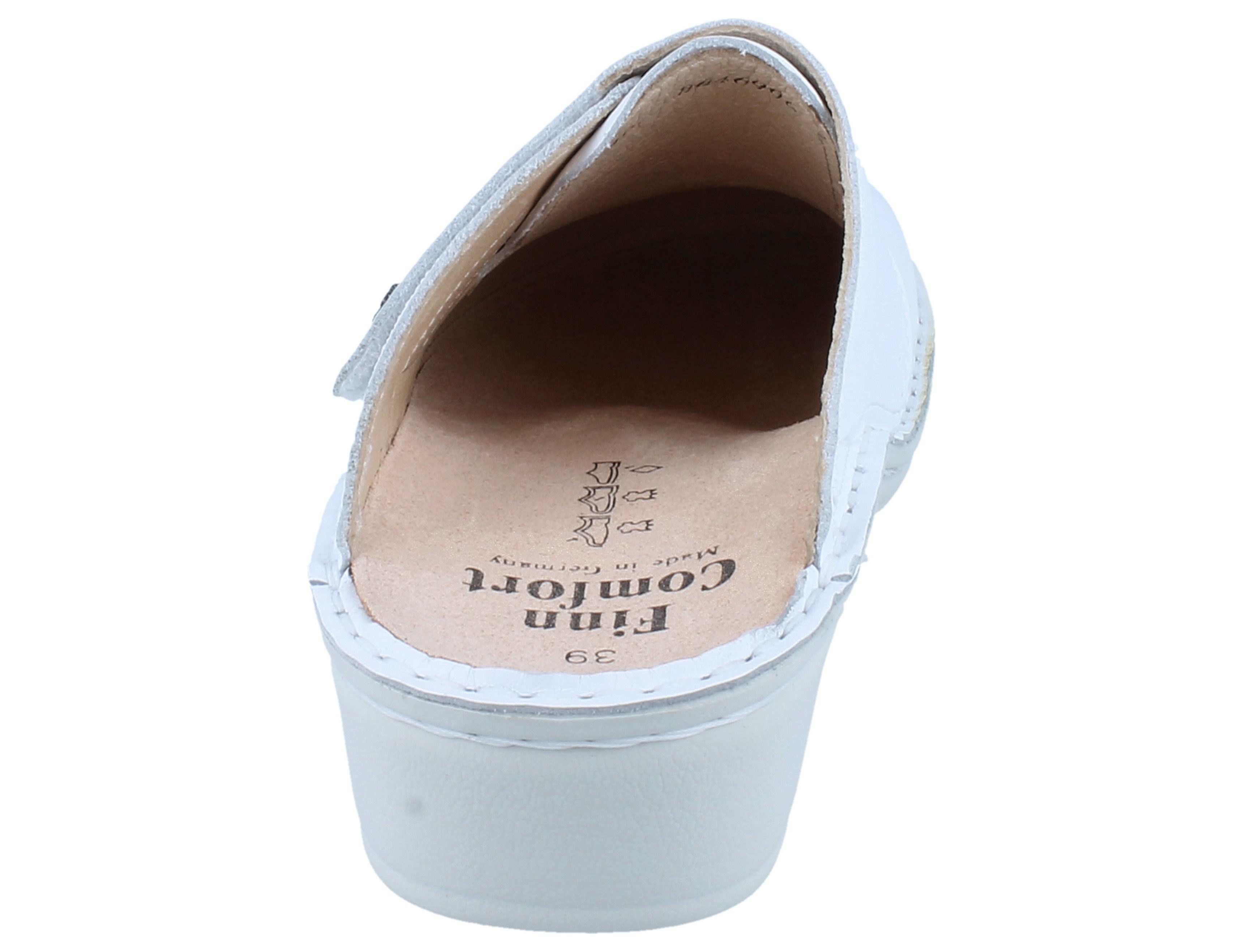 Finn Comfort FINN COMFORT Aussee Damen Clog weiss Glattleder - Größe: 40 Clog Wechselfußbett