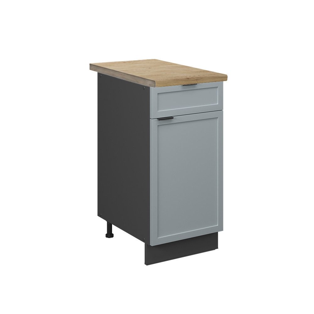 Vicco Unterschrank Fame-Line, Hellblau-grau/Anthrazit, 40 cm, günstig online kaufen