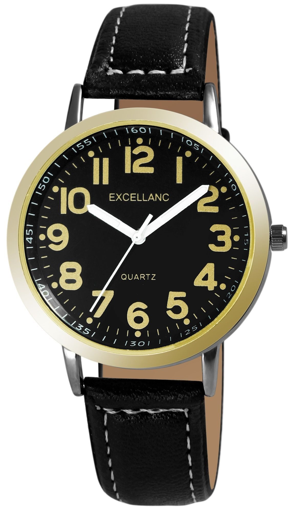 Excellanc Quarzuhr 2900232 Excellanc Herrenuhr Kunstleder günstig online kaufen